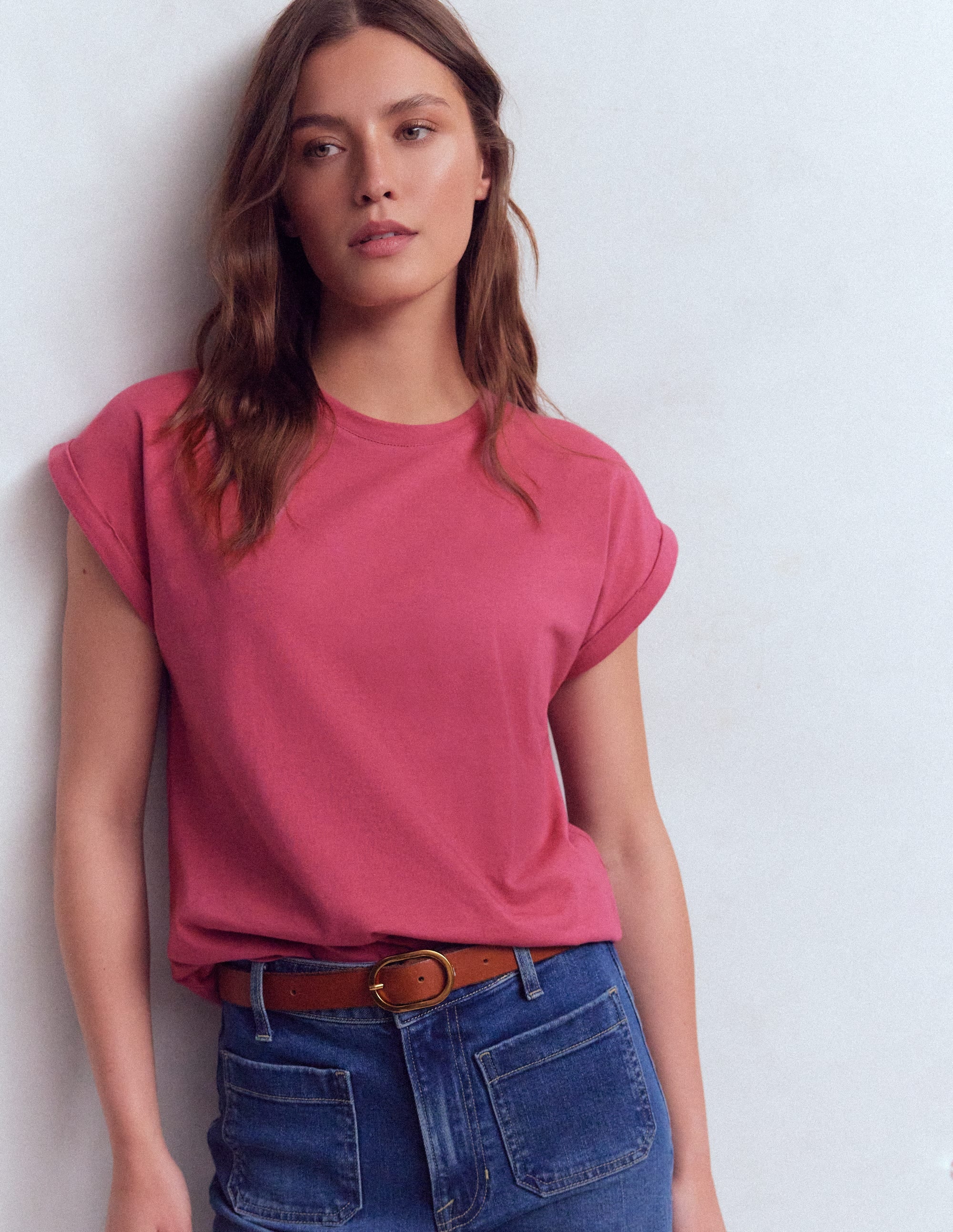 Turn Back T-shirt-Pink Blush - Image 1