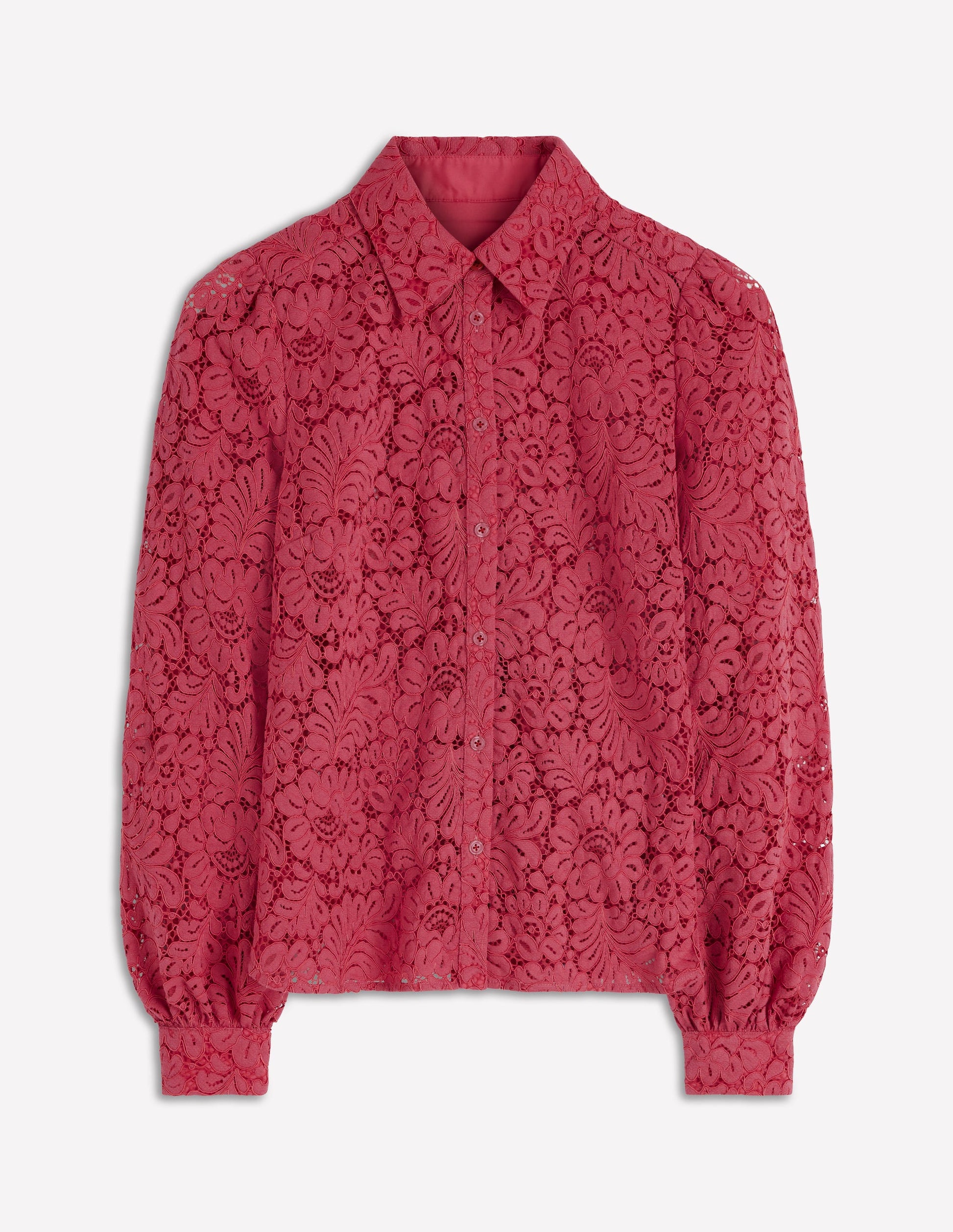 Cara Lace Shirt-Cherry Blush-6