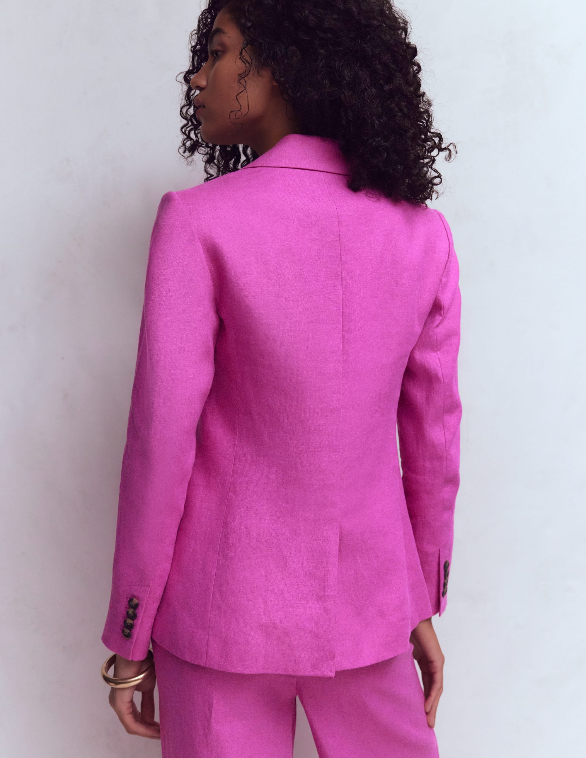 Stamford Linen Blazer-Passion Flower - Image 3
