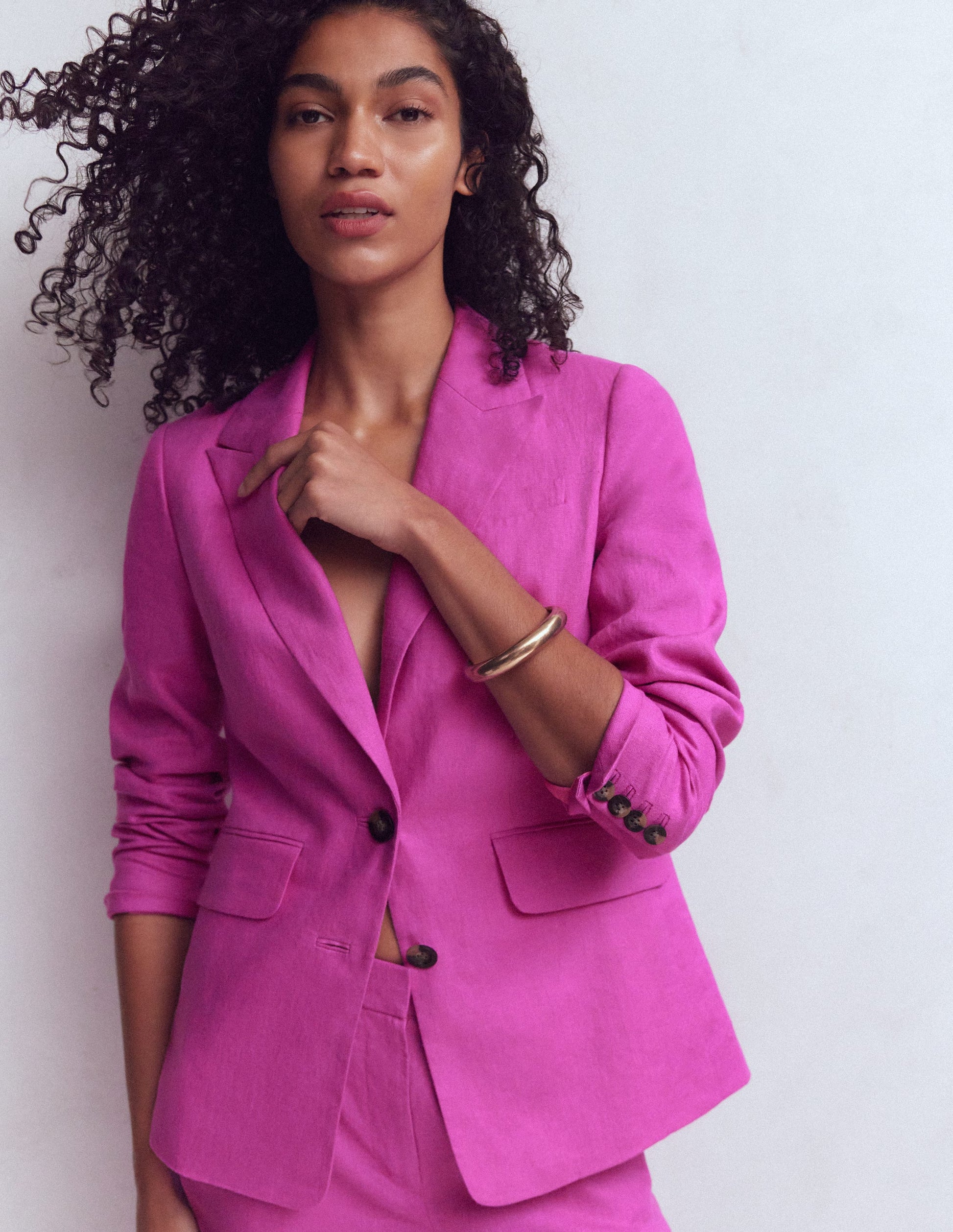 Stamford Linen Blazer-Passion Flower-5