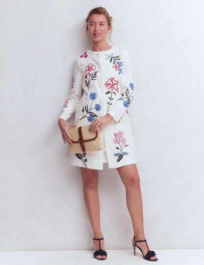 Embroidered Longline Coat-Ivory Embroidered-6