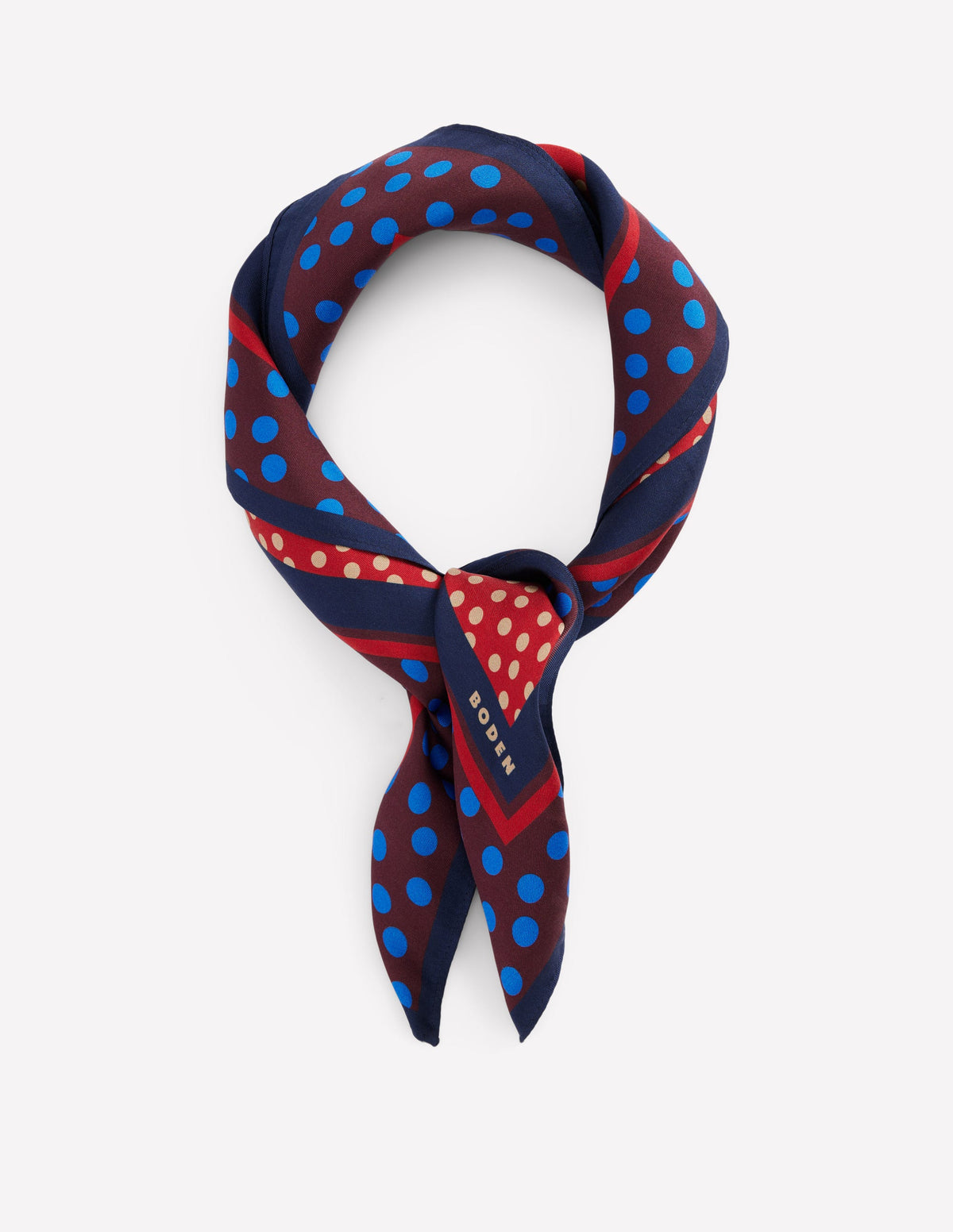 Elisabeth Silk Square Scarf-Winter Spots - Image 1