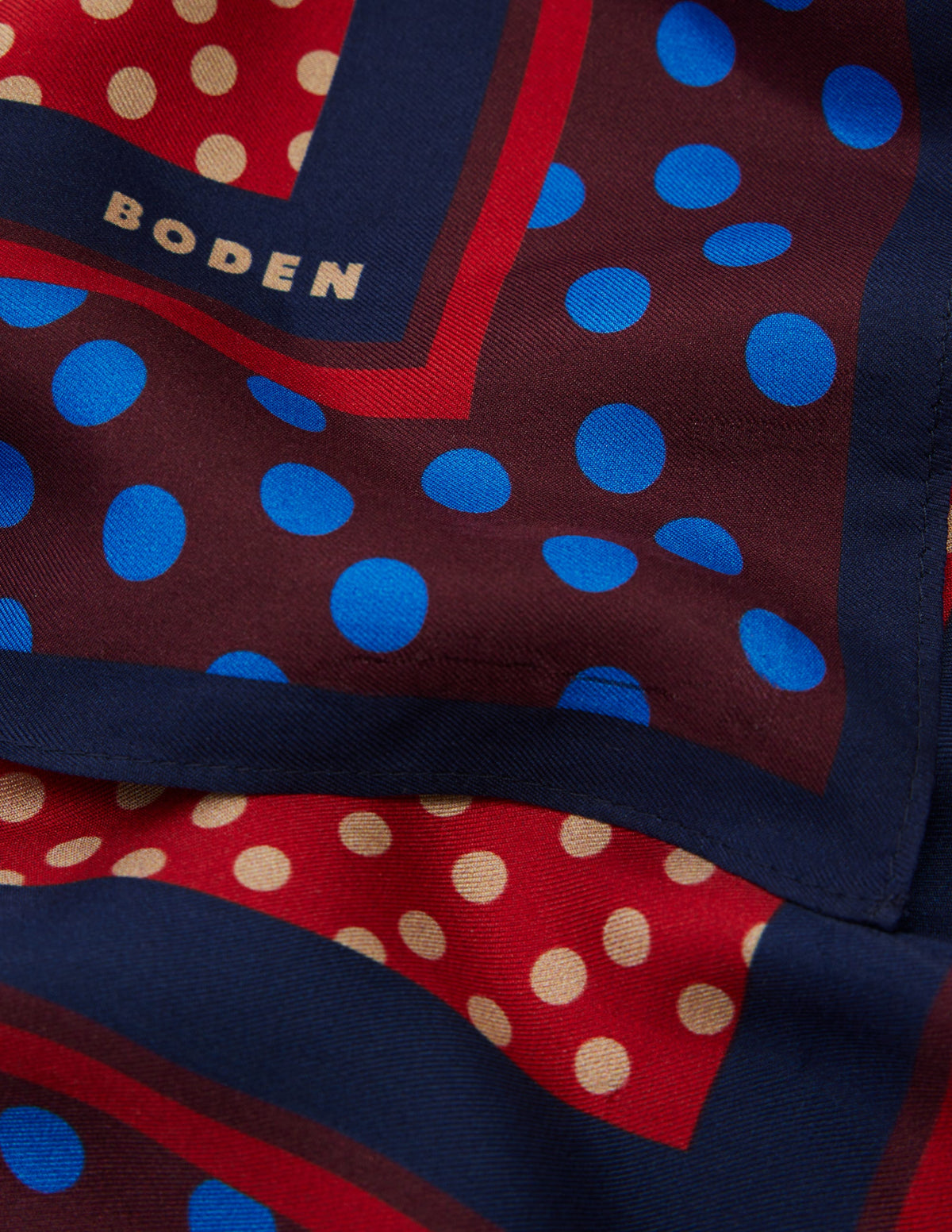 Elisabeth Silk Square Scarf-Winter Spots - Image 3