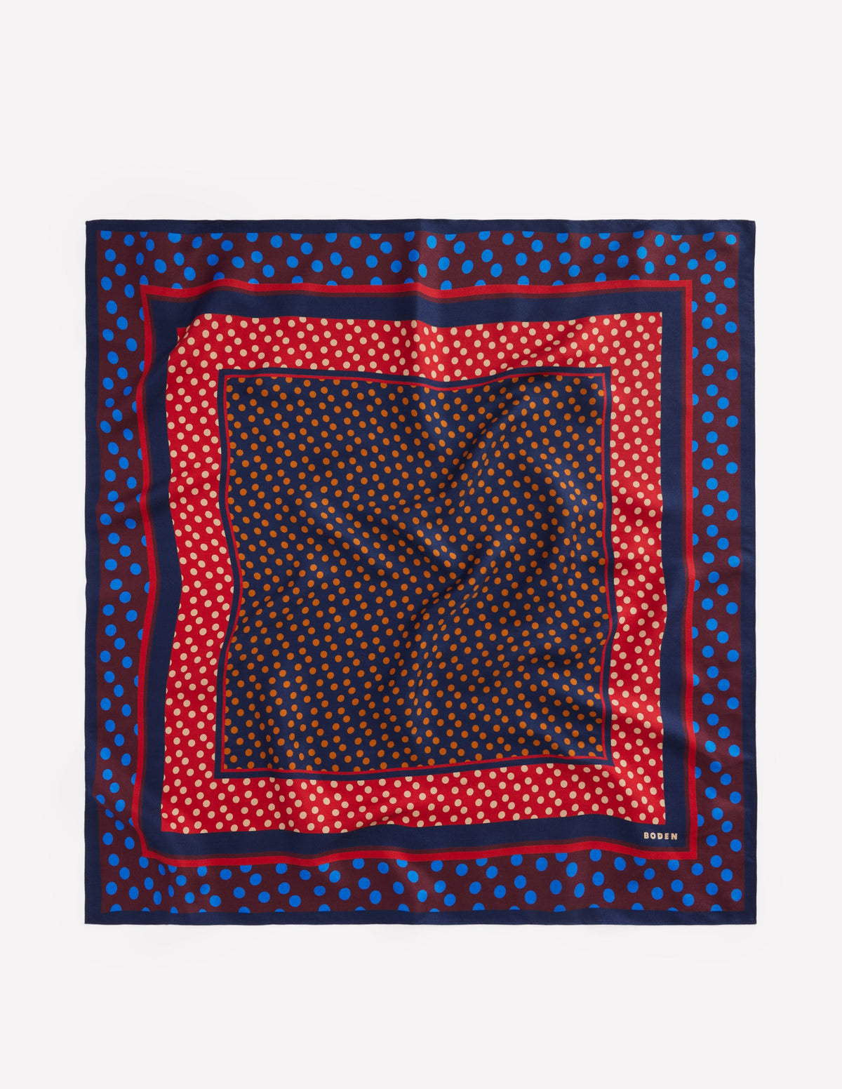 Elisabeth Silk Square Scarf-Winter Spots-4