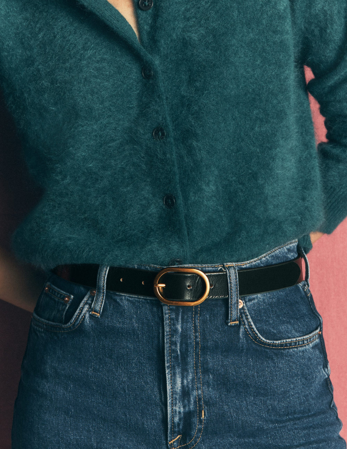 Classic Leather Belt-Green-2