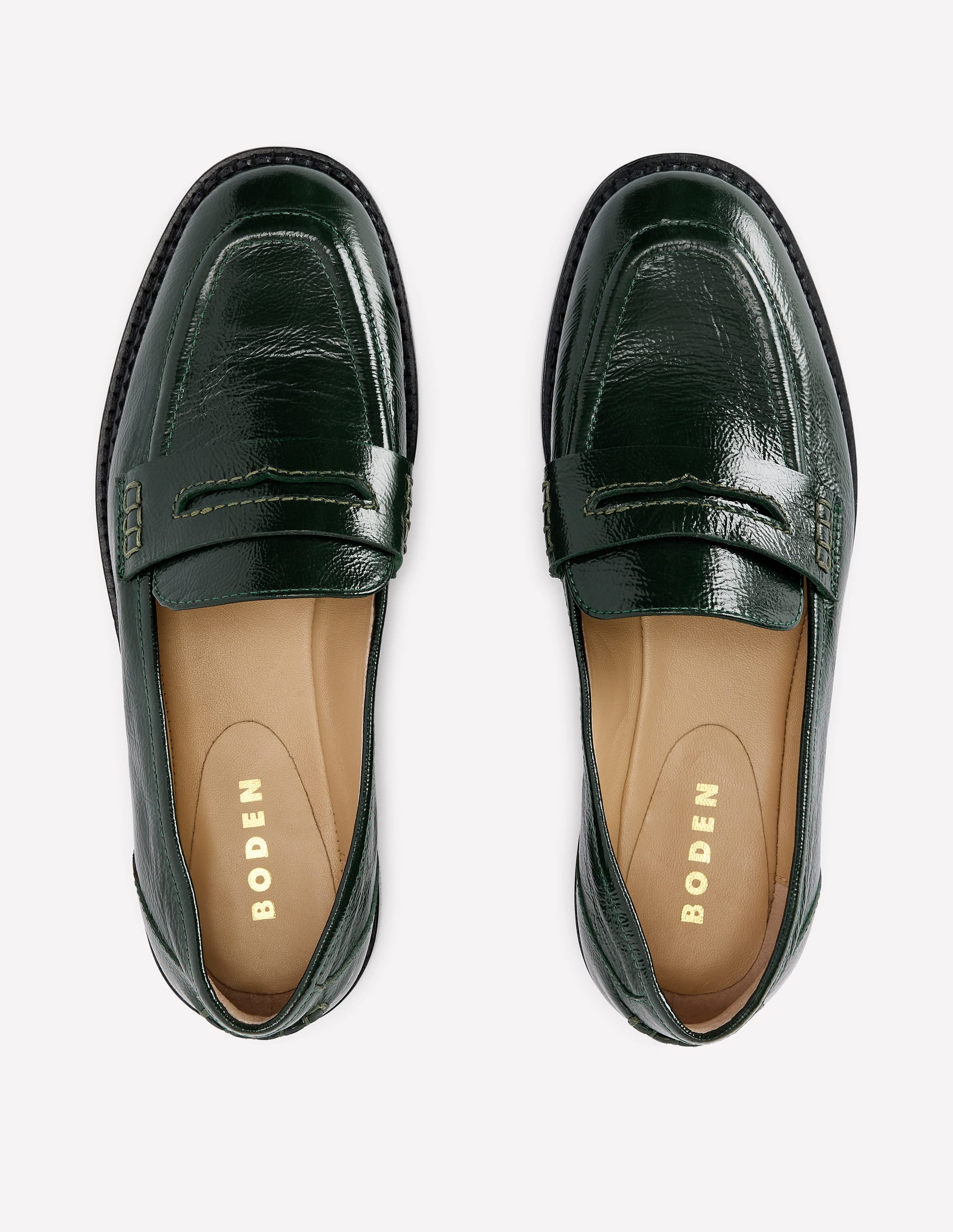 Nya Penny Loafers-Green - Image 5