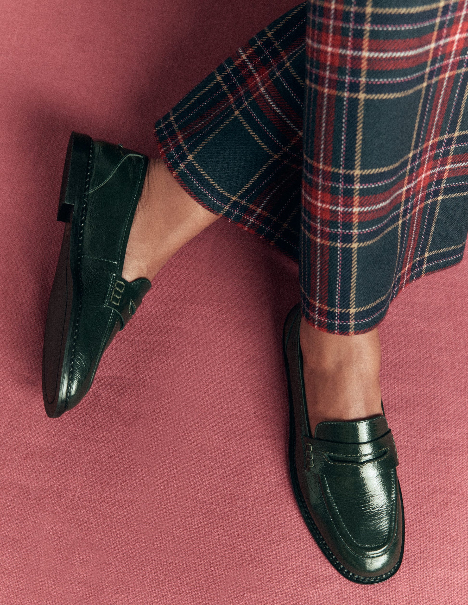 Nya Penny Loafers-Green-2