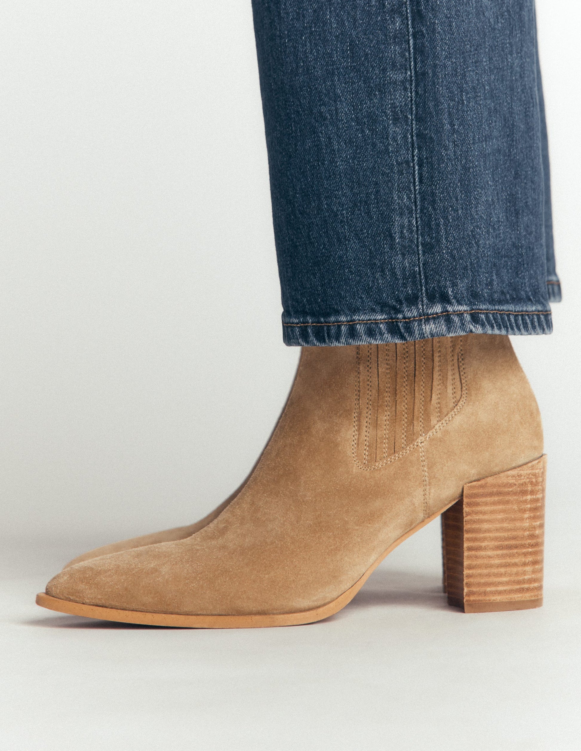 Point Casual Ankle Boots-Tobacco-2