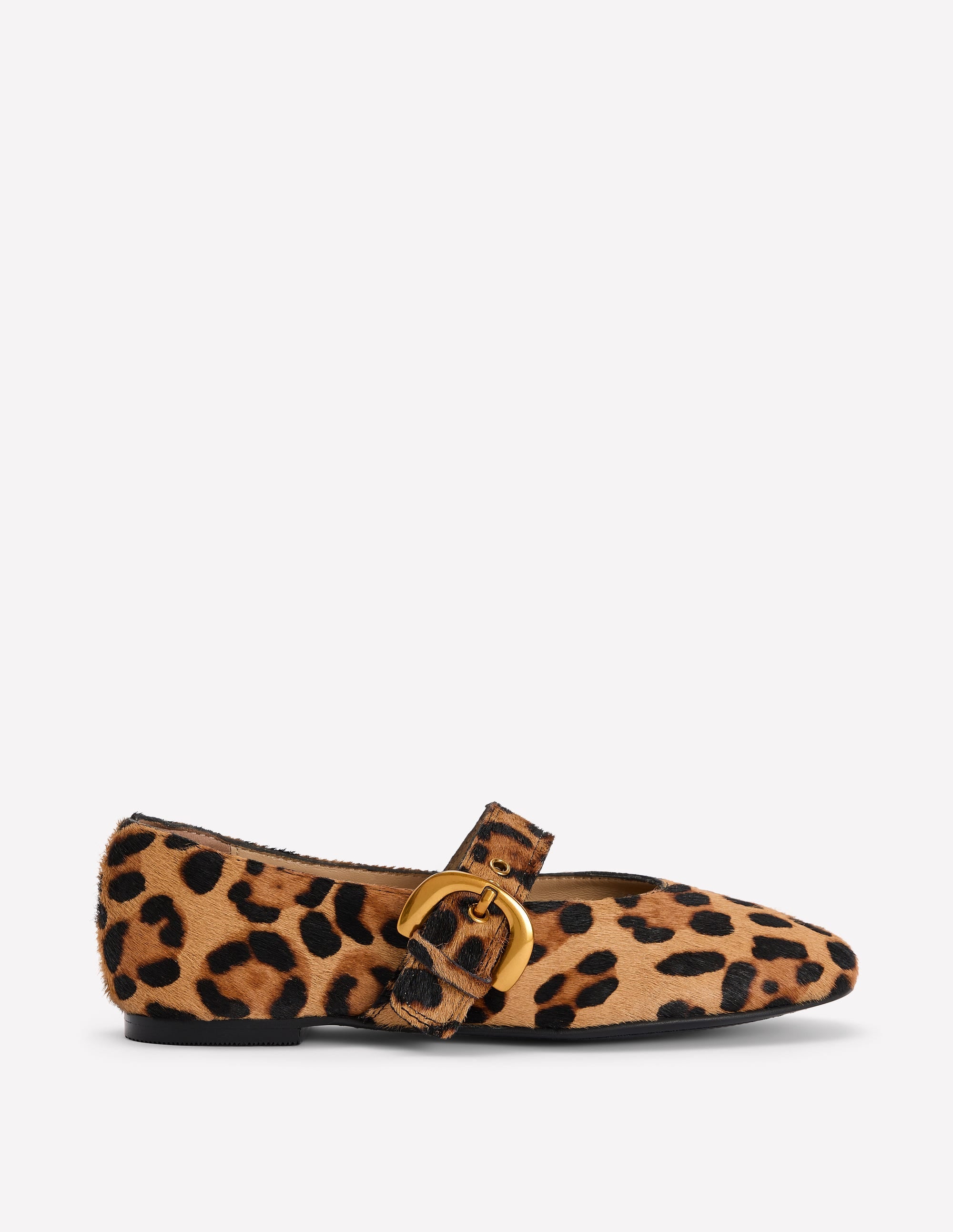 Kylie Flat Buckle Mary Janes-Classic Leopard - Image 1
