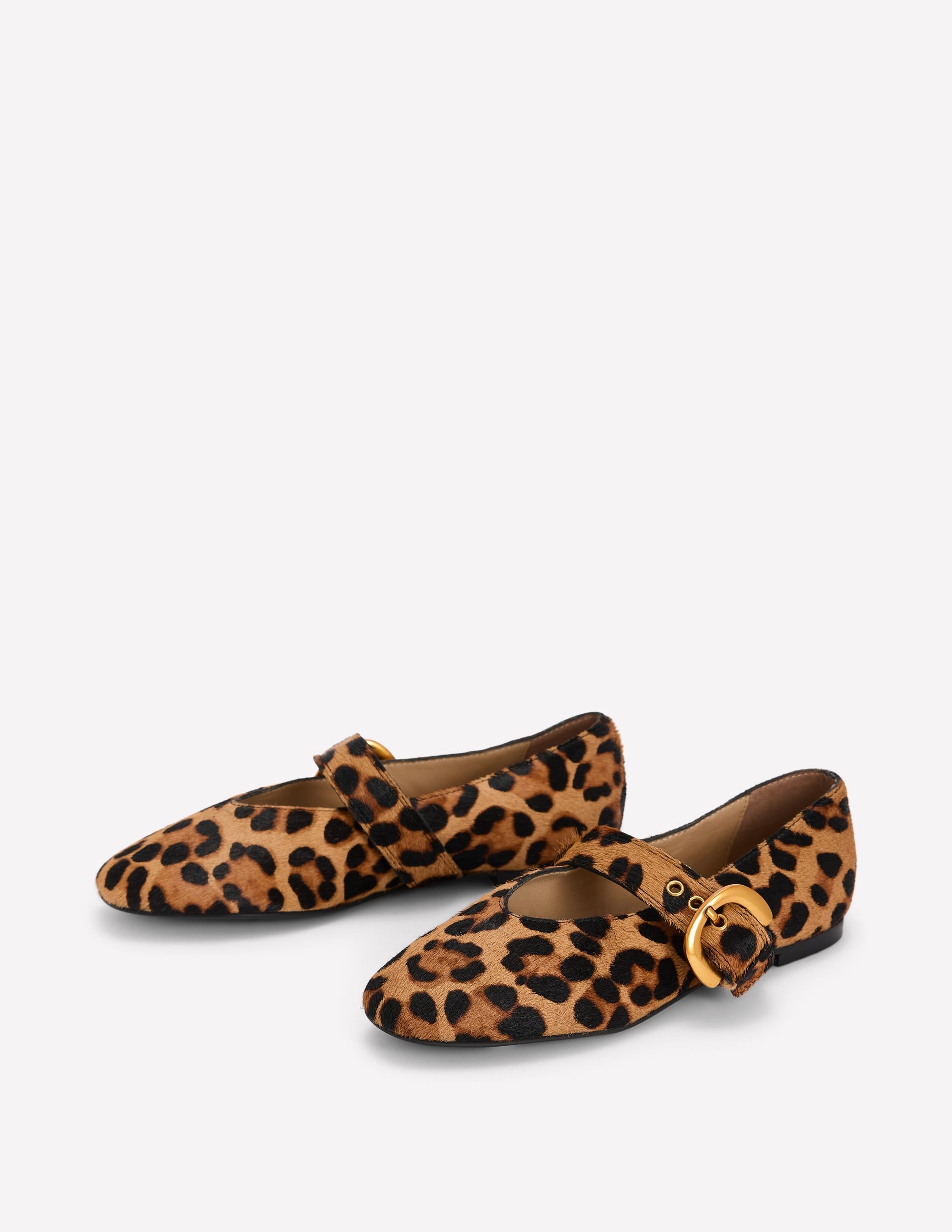 Kylie Flat Buckle Mary Janes-Classic Leopard - Image 3