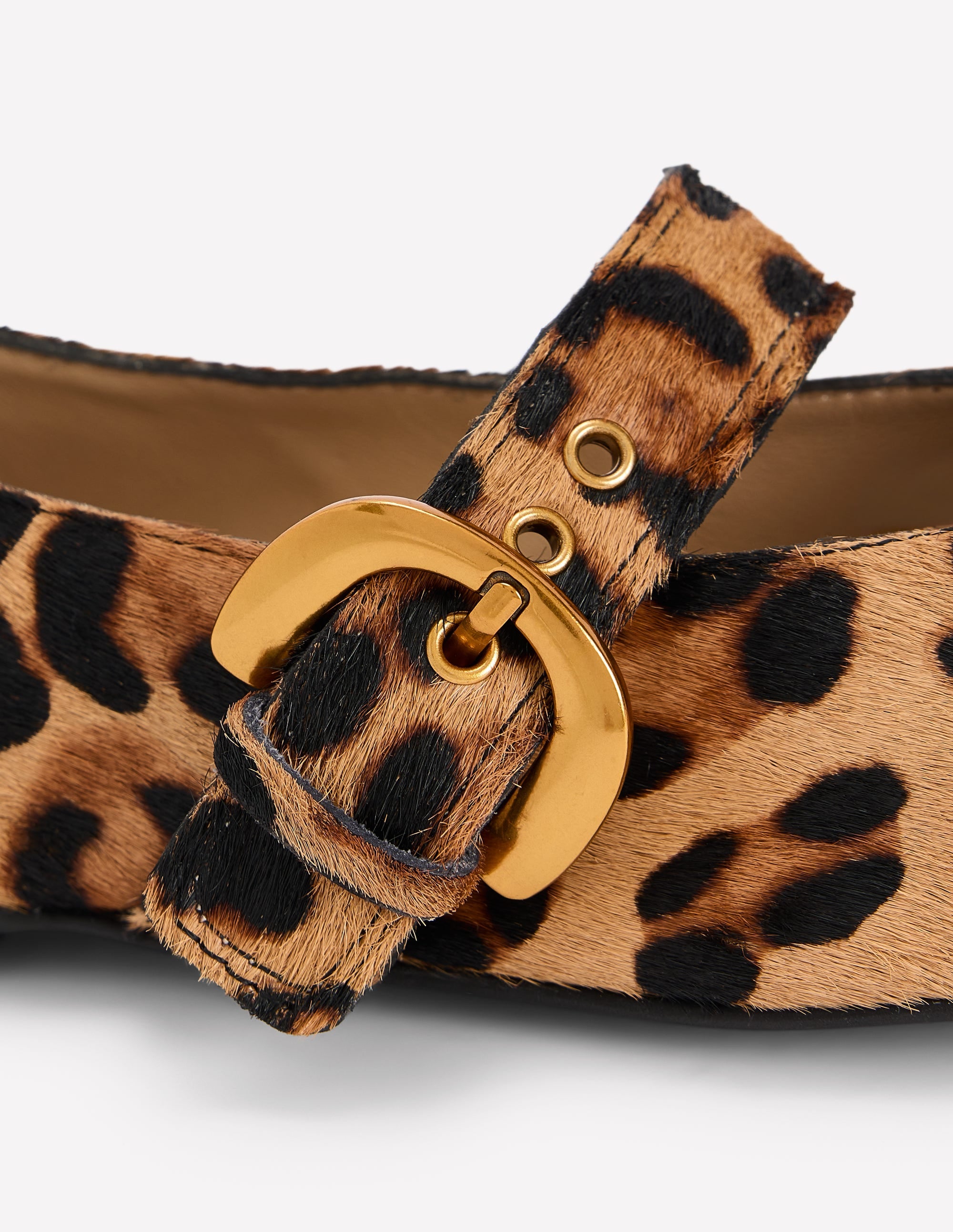 Kylie Flat Buckle Mary Janes-Classic Leopard - Image 4