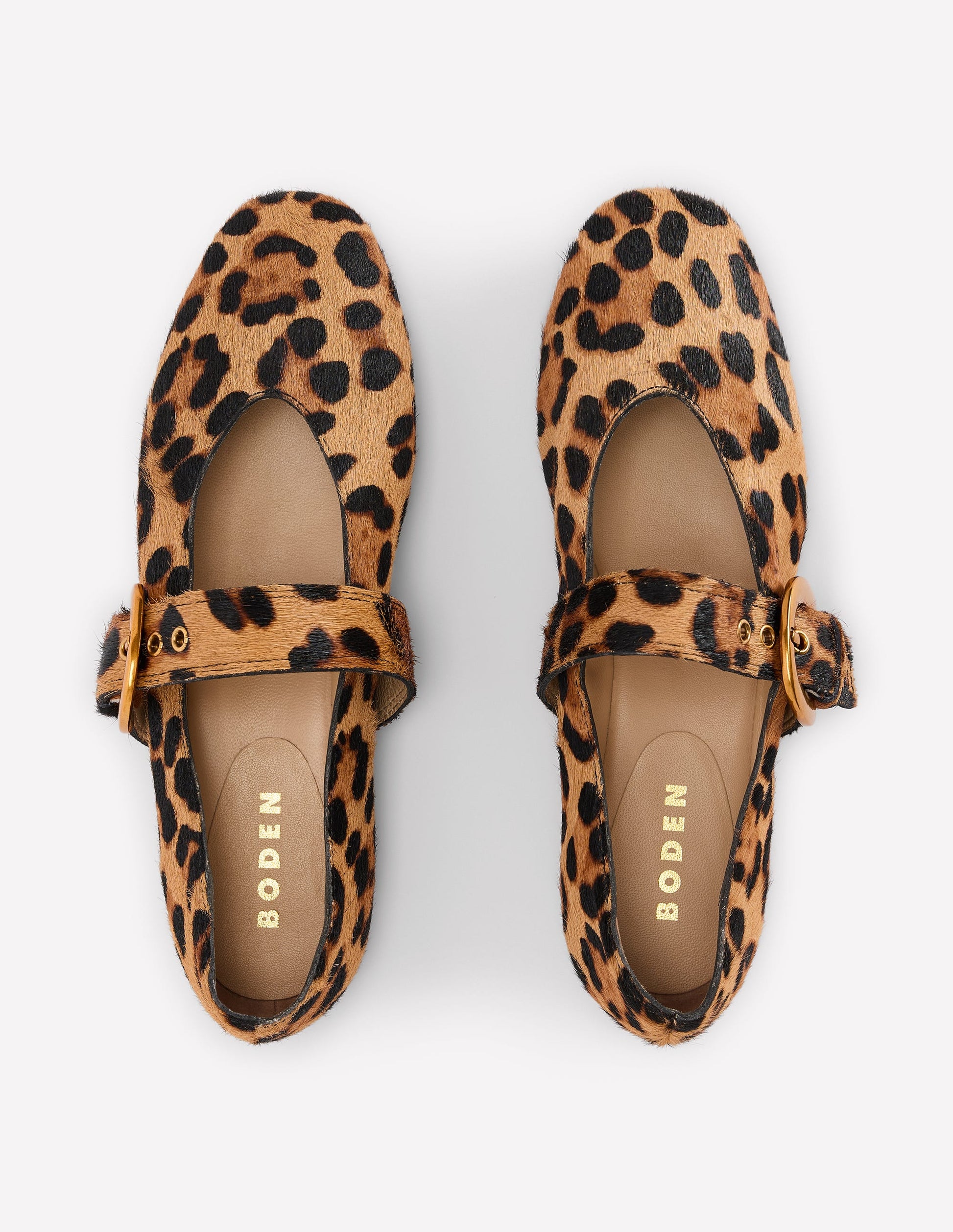 Kylie Flat Buckle Mary Janes-Classic Leopard-5