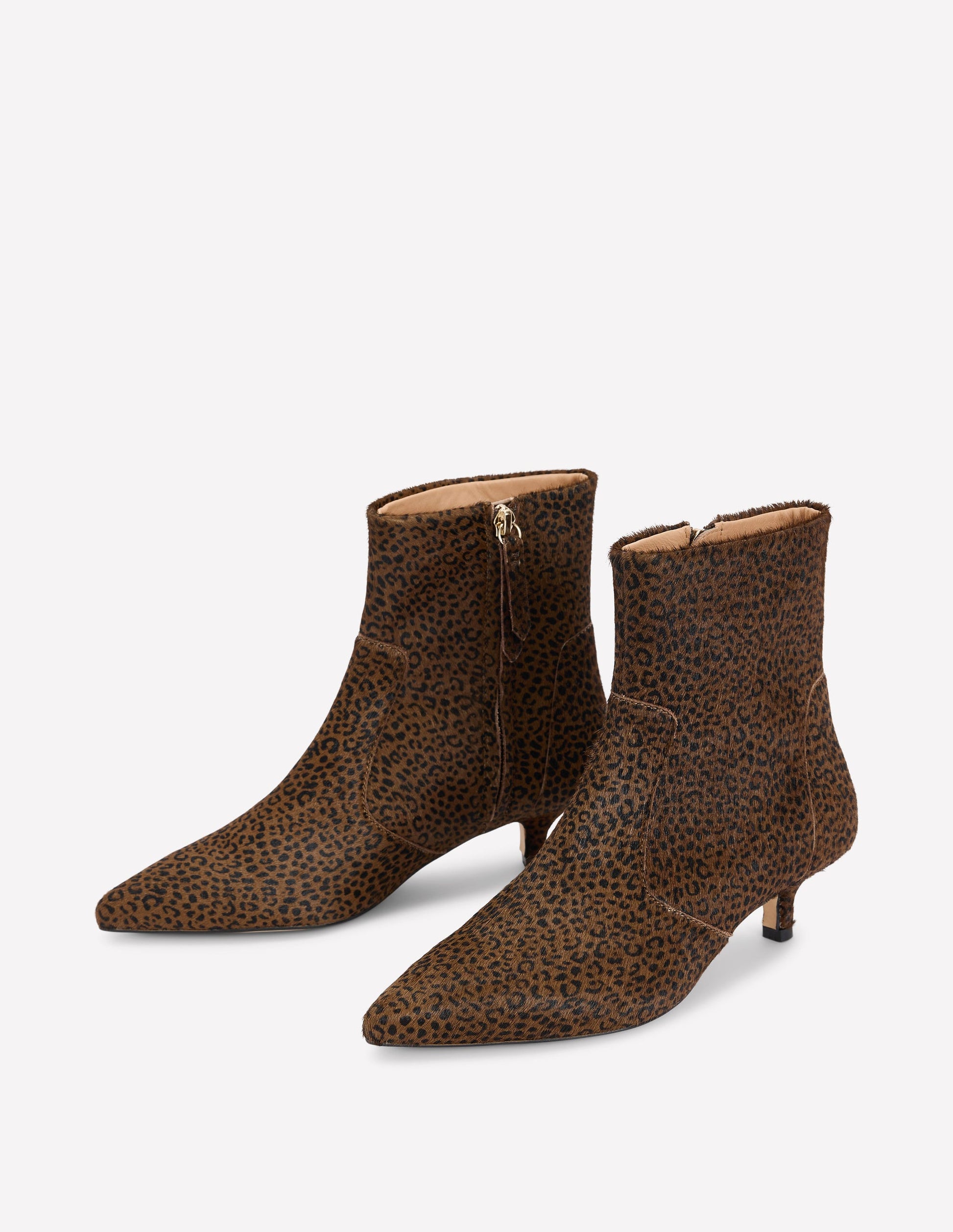 Isobel Kitten Heel Ankle Boots-Mini Leopard-3