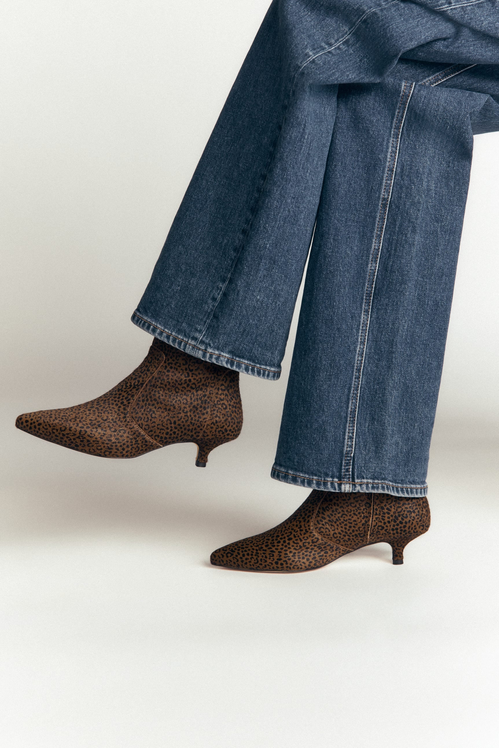 Isobel Kitten Heel Ankle Boots-Mini Leopard-2
