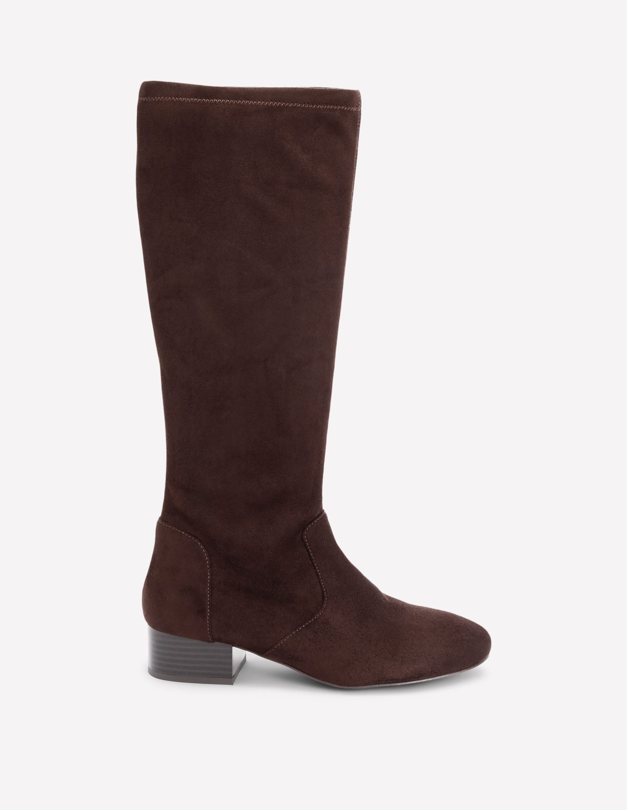 Flat Stretch Boots-Chocolate - Image 1