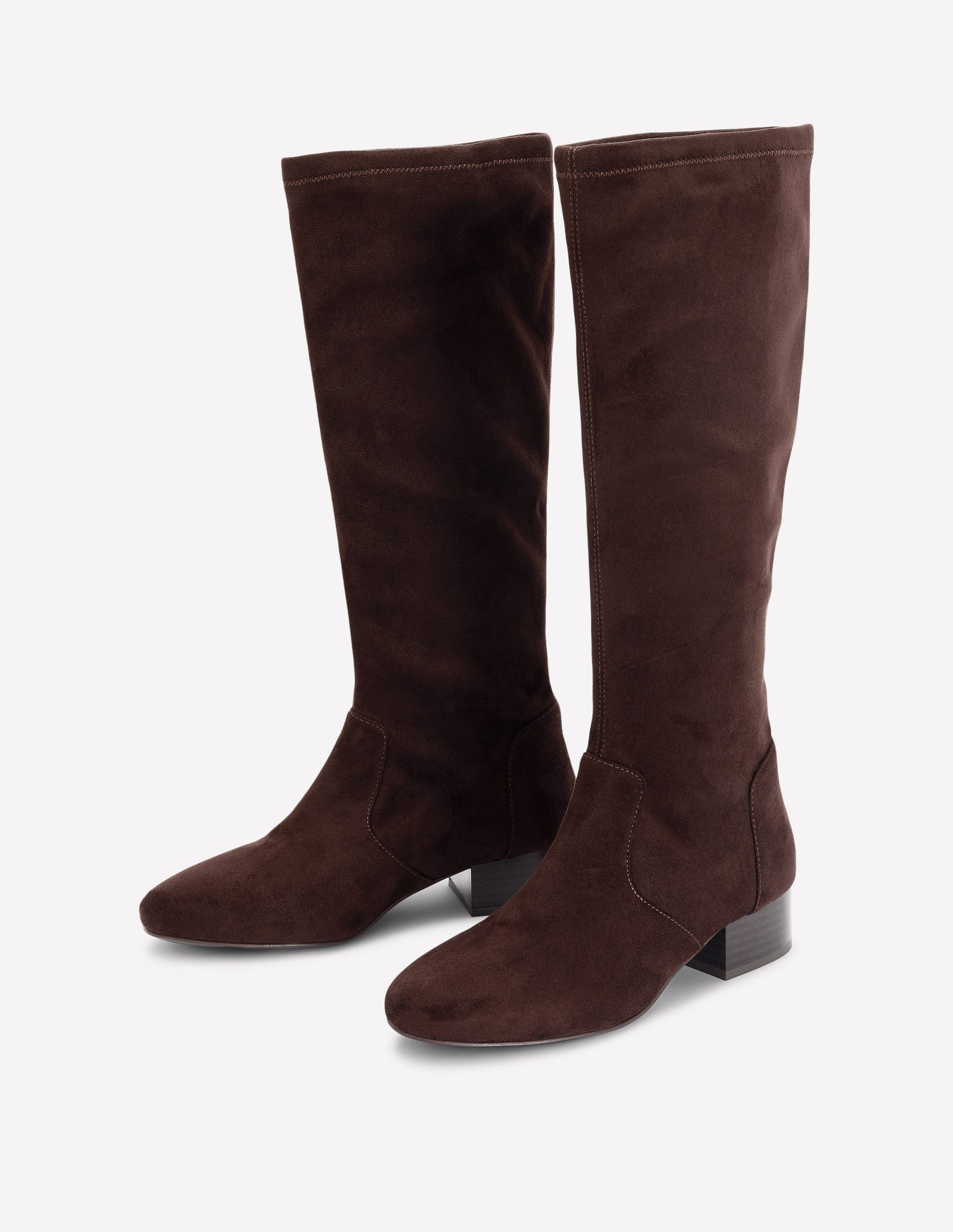 Flat Stretch Boots-Chocolate-3