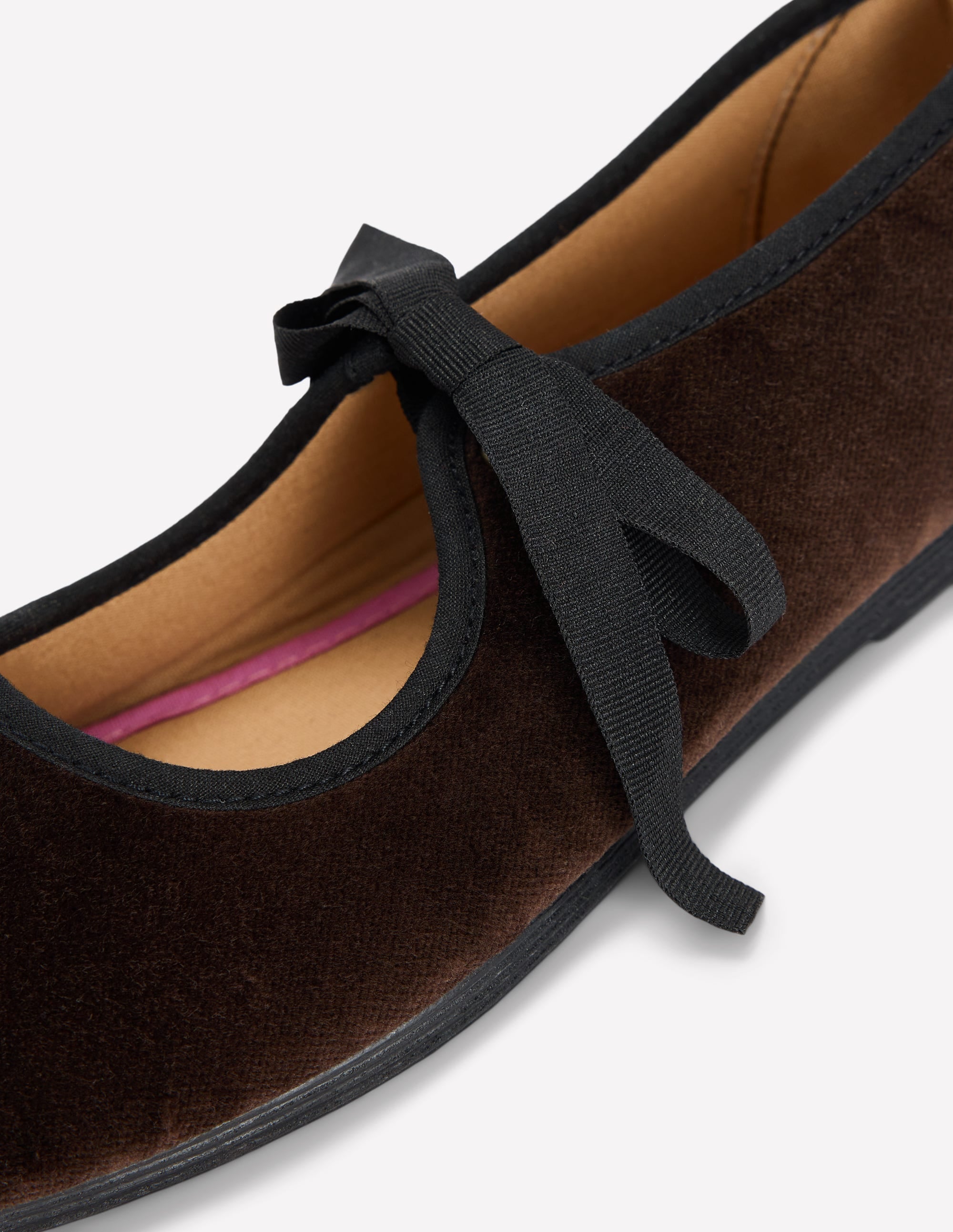 Flexi Tie Mary Janes-Chocolate - Image 4