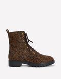 Alex Lace Up Ankle Boots-Mini Leopard