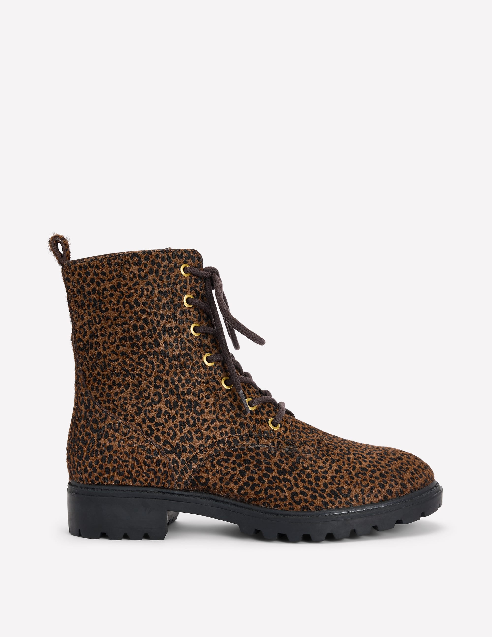 Alex Lace Up Ankle Boots-Mini Leopard - Image 1