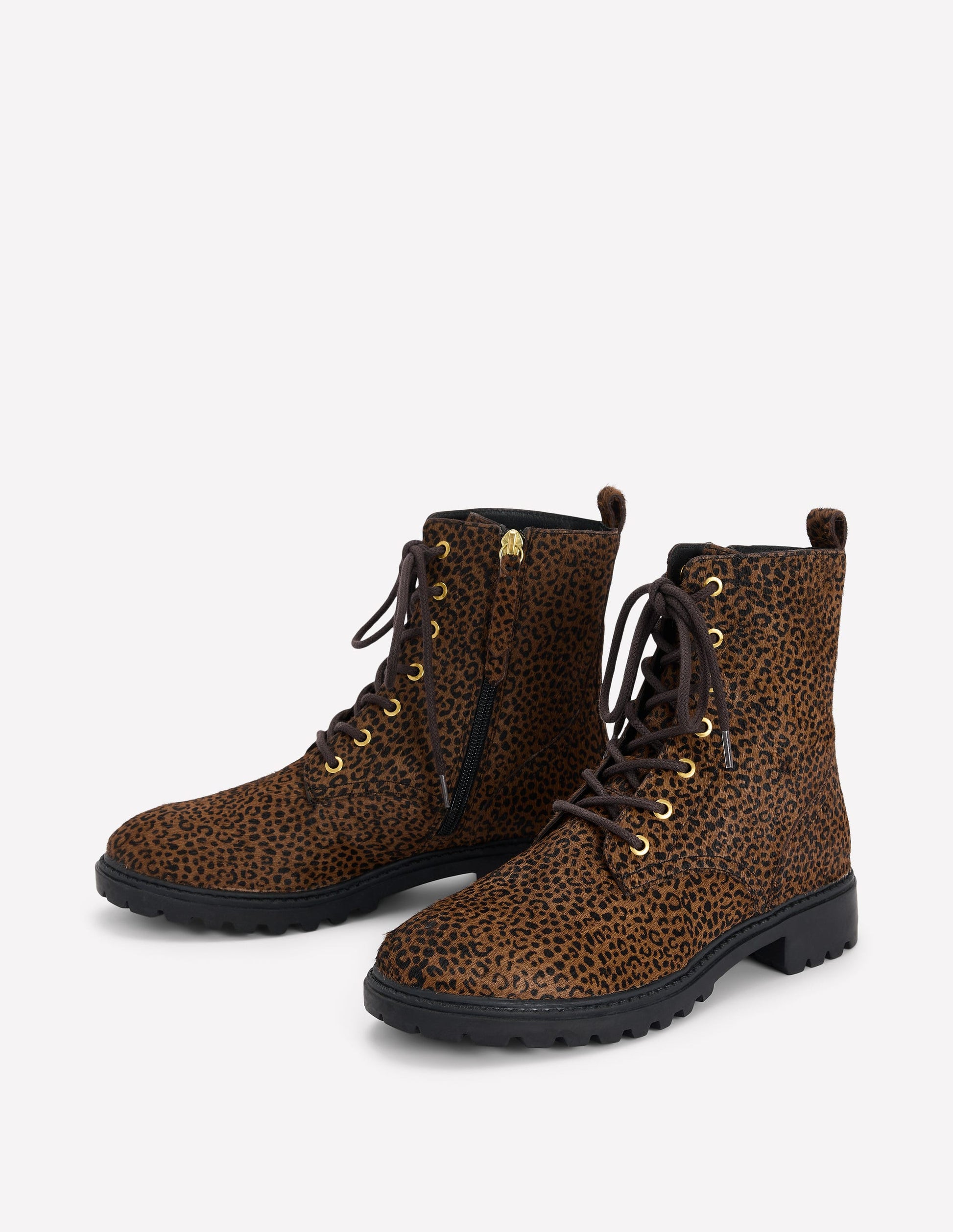 Alex Lace Up Ankle Boots-Mini Leopard-3