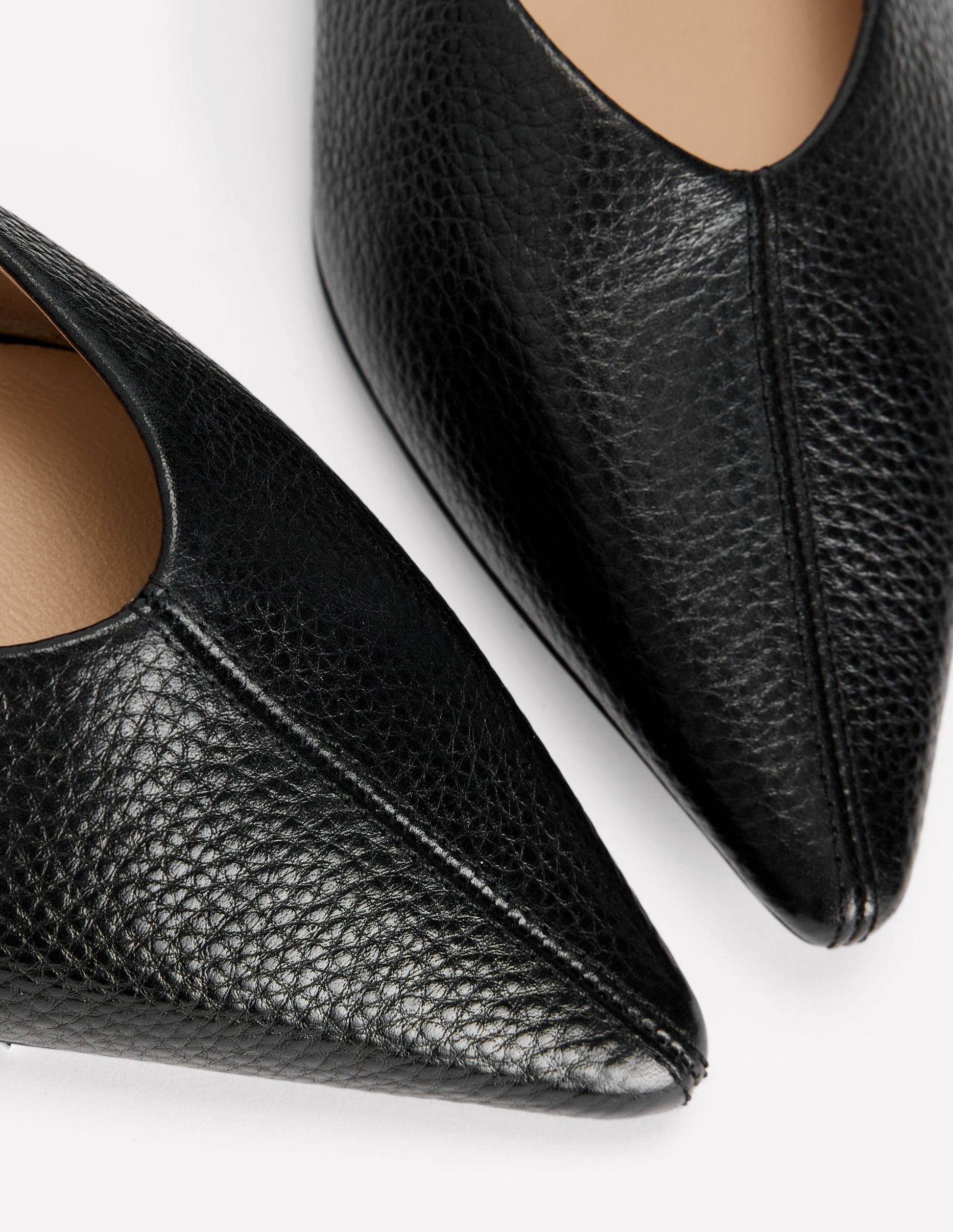 Nigella Pointed Toe Flats-Black-4