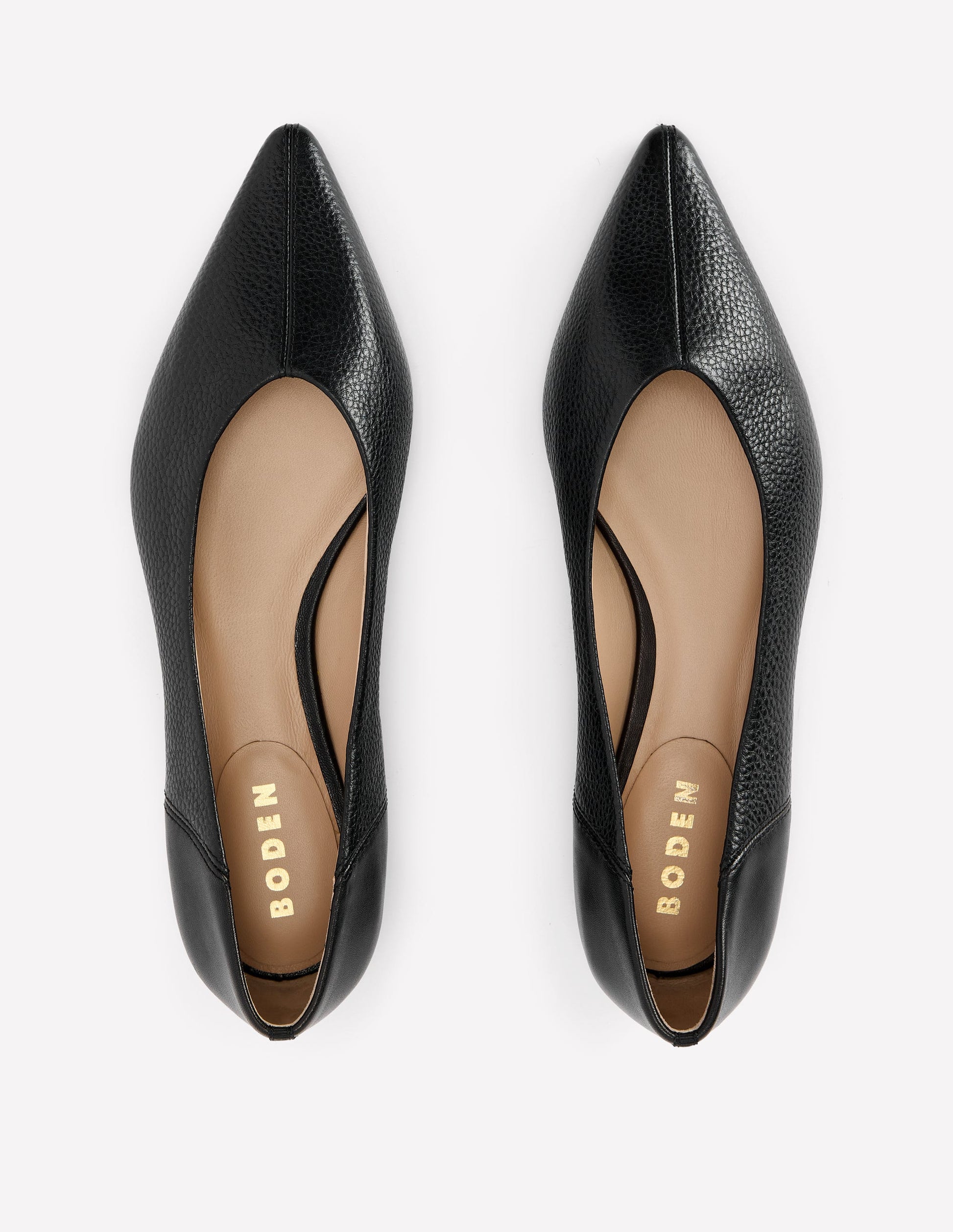 Nigella Pointed Toe Flats-Black-5