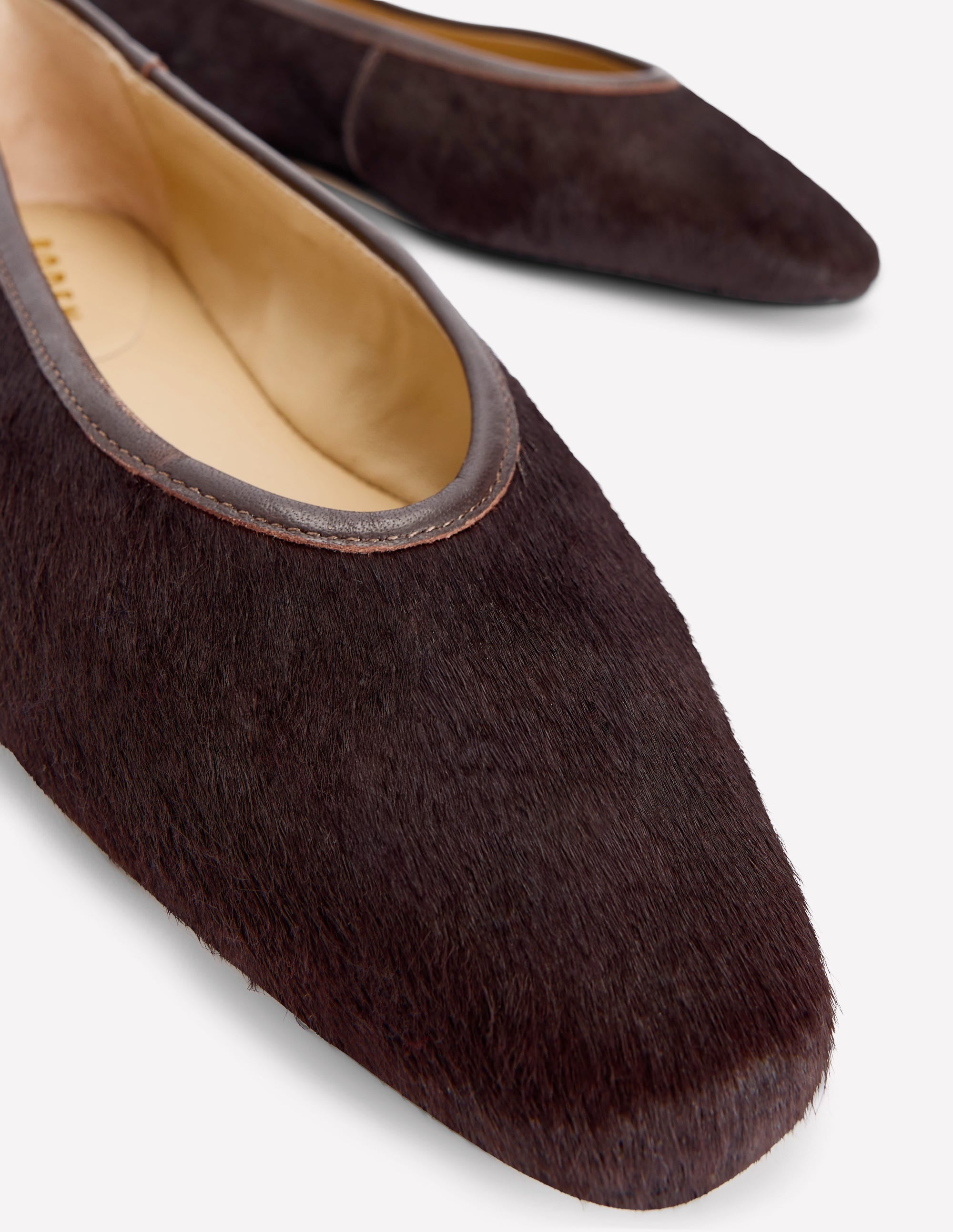 Nadia Chisel Toe Flats-Bitter Chocolate - Image 4
