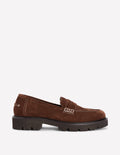Chunky Cleated Sole Loafers-Raw Umber