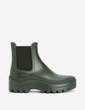 Chunky Chelsea Wellie Boots-Khaki