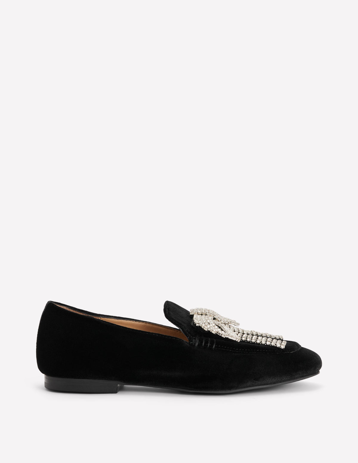 Dinah Embellished Loafers-Black, Sparkle Bows-1