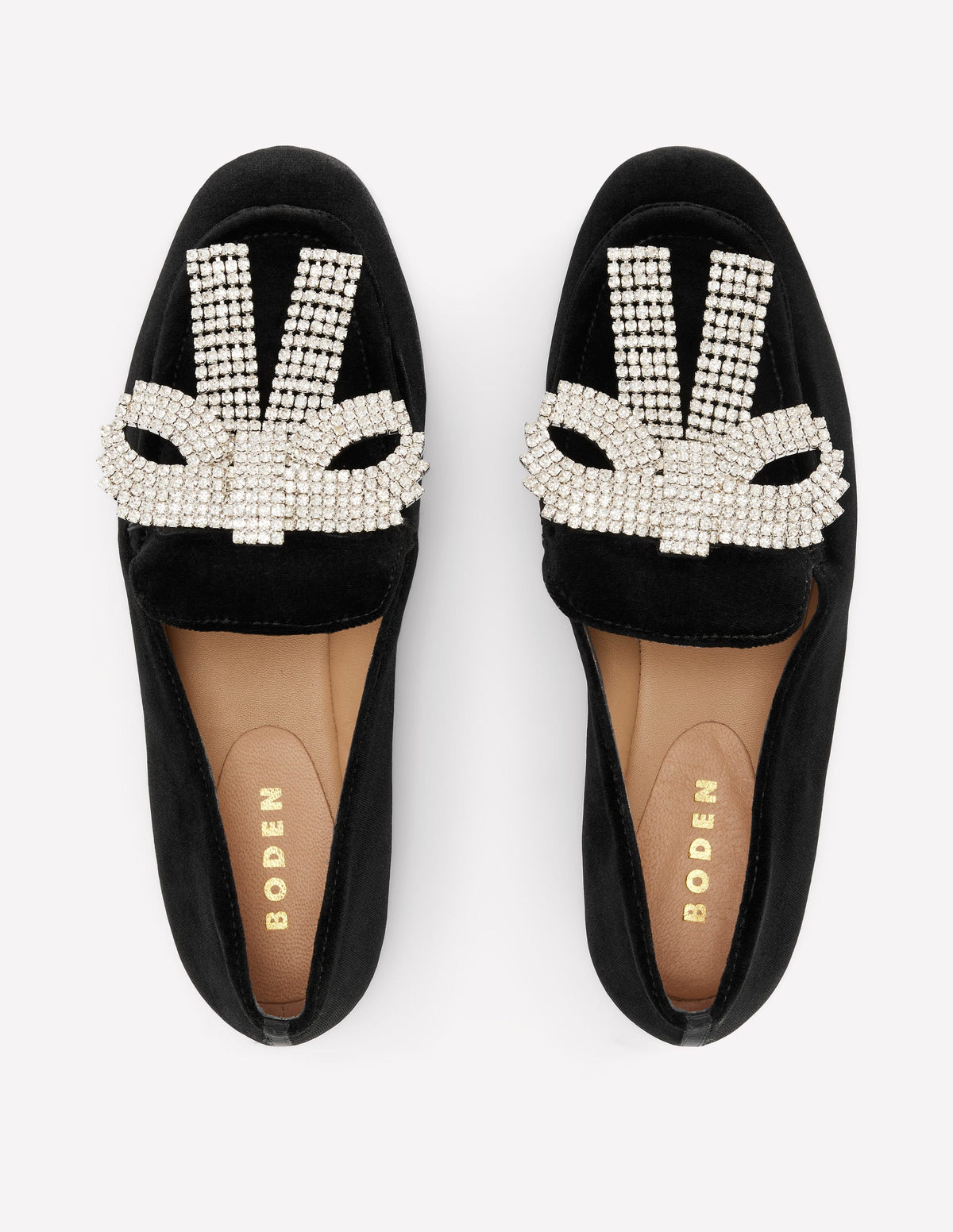Dinah Embellished Loafers-Black, Sparkle Bows-5