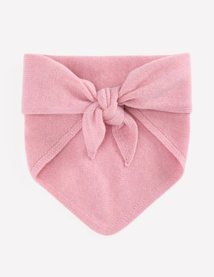 Merino Knitted Neckerchief-Blush Pink