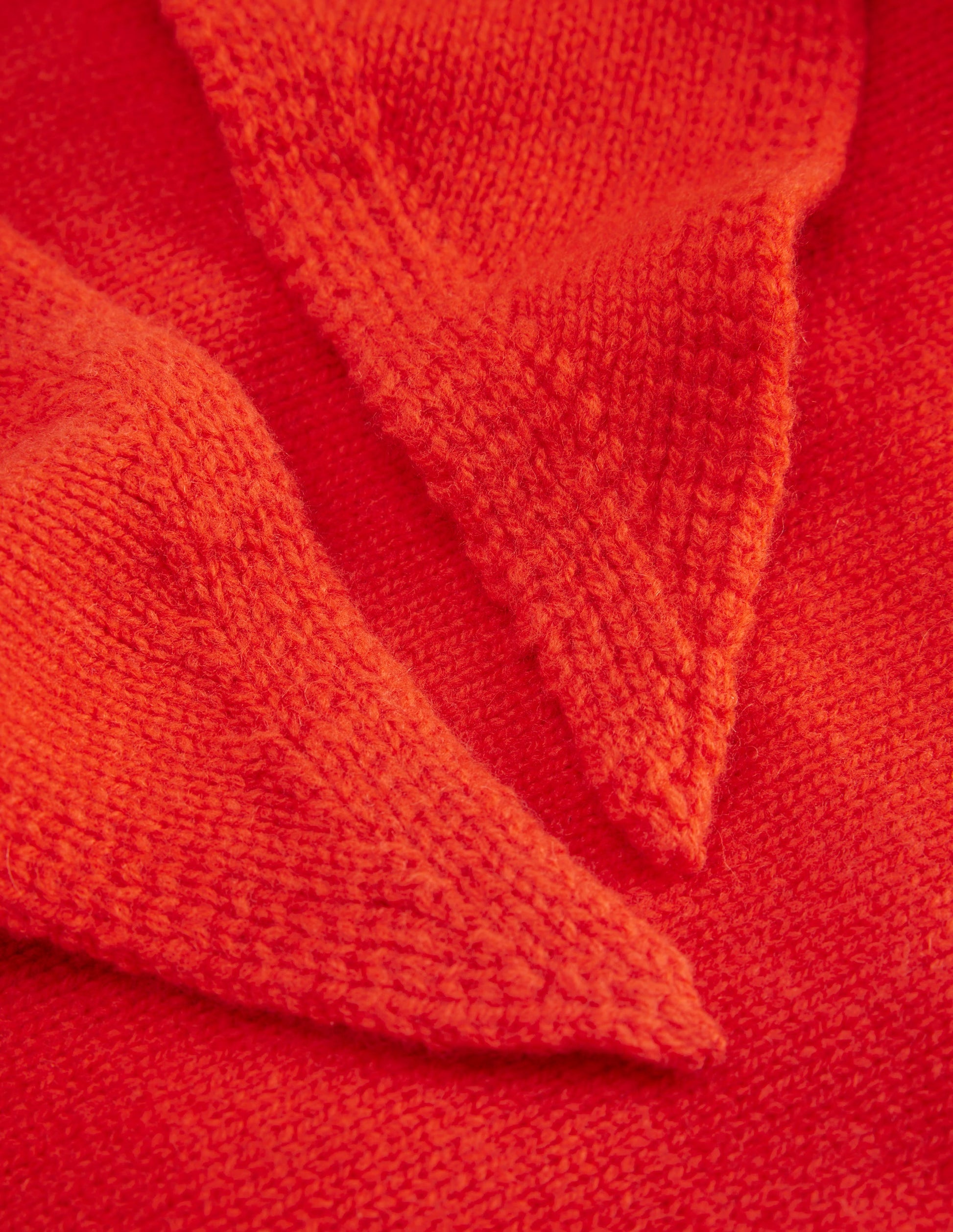 Merino Knitted Neckerchief-Fire Flower-4