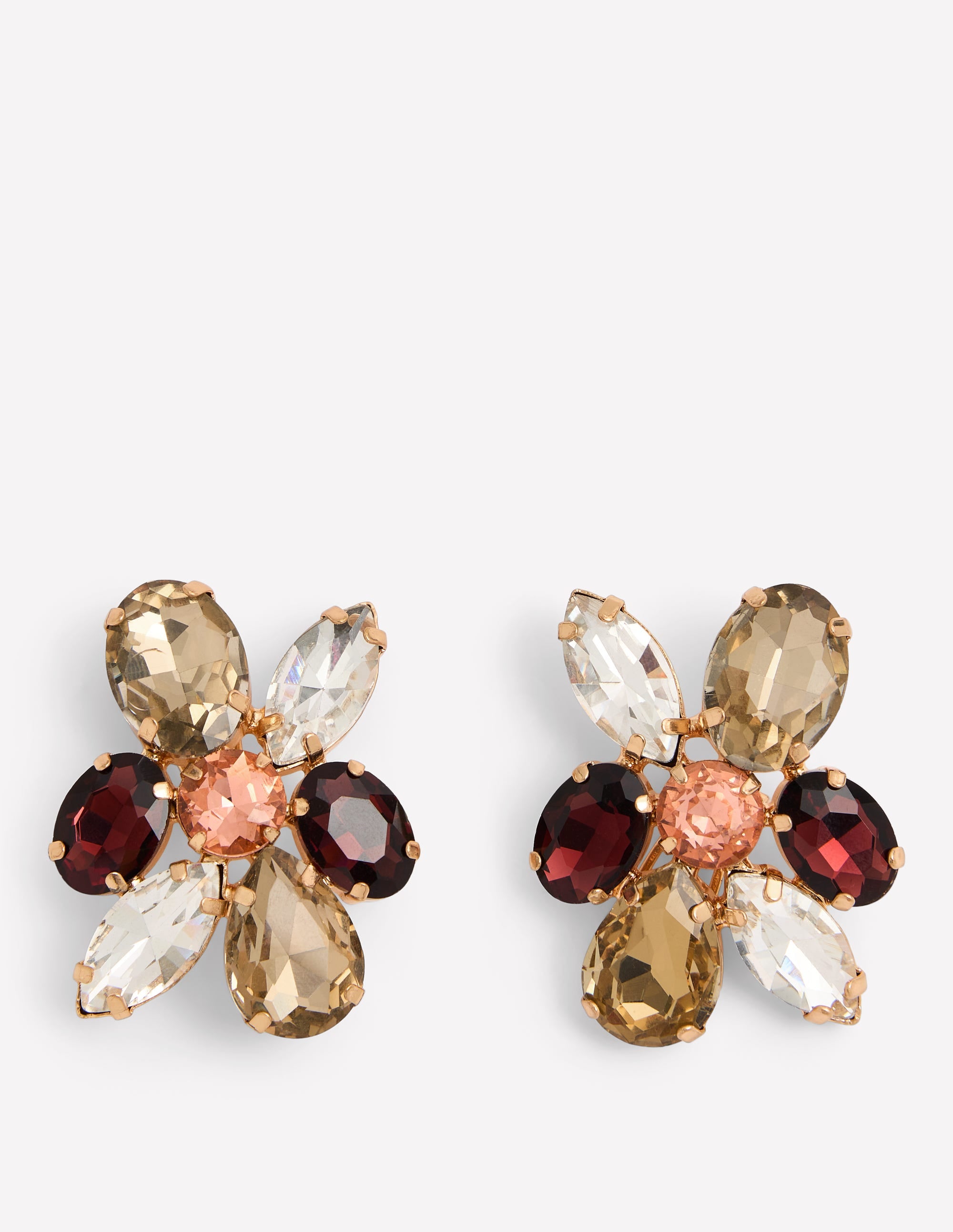 Statement Cluster Studs-Red Multi - Image 1