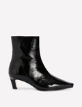 Chisel Toe Ankle Boots-Black