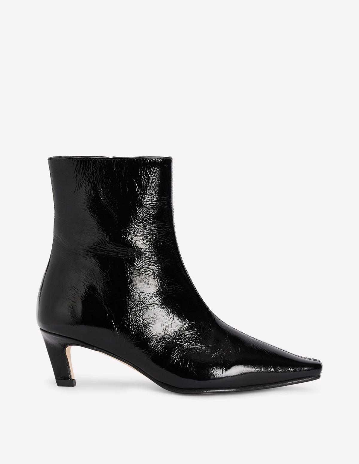 Chisel Toe Ankle Boots-Black - Image 1