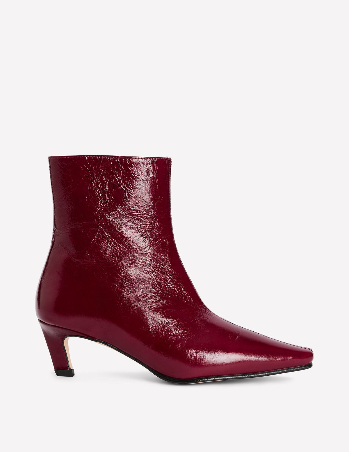Chisel Toe Ankle Boots-Oxblood - Image 1