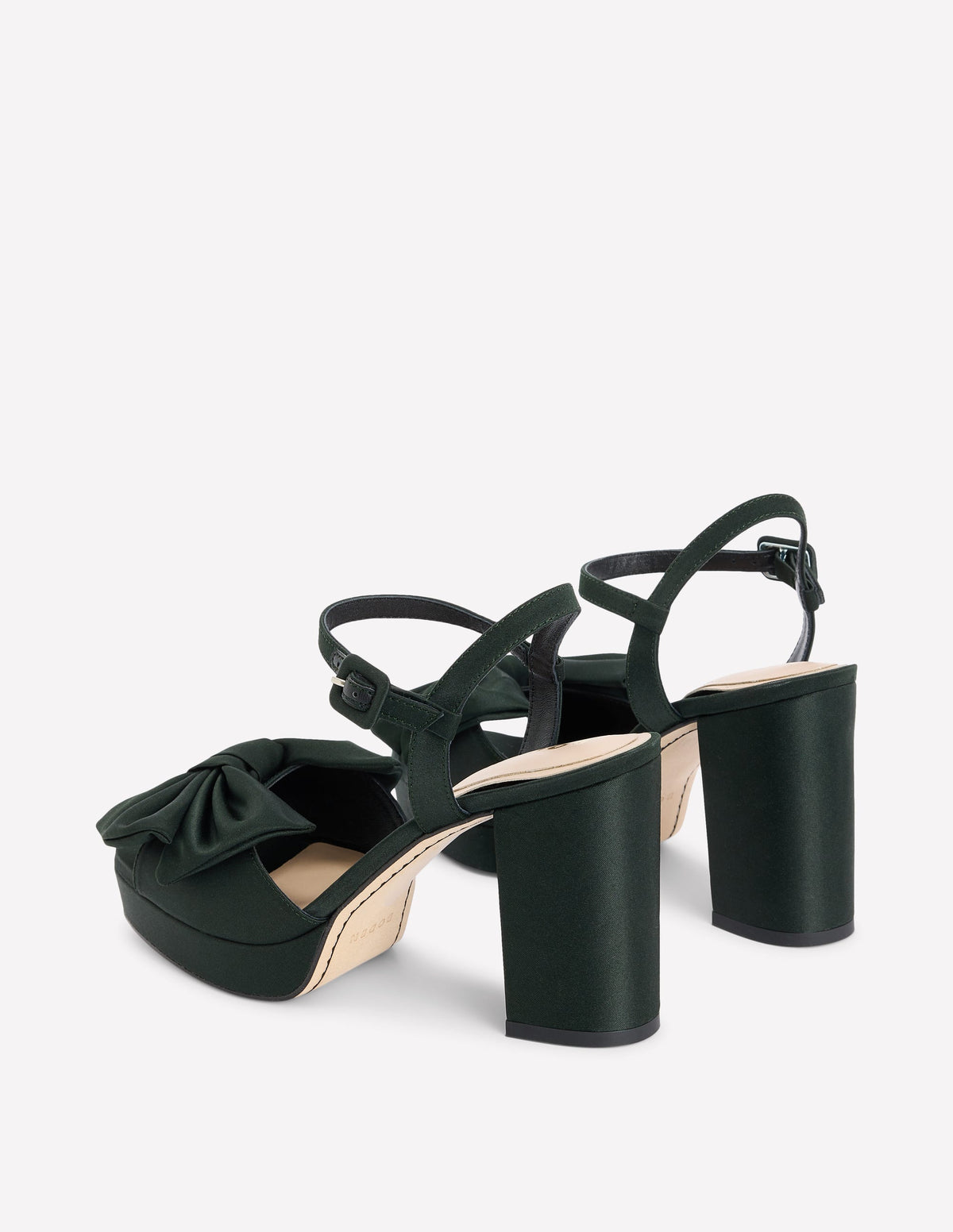 Bow Detail Platforms-Scarab Green - Image 5