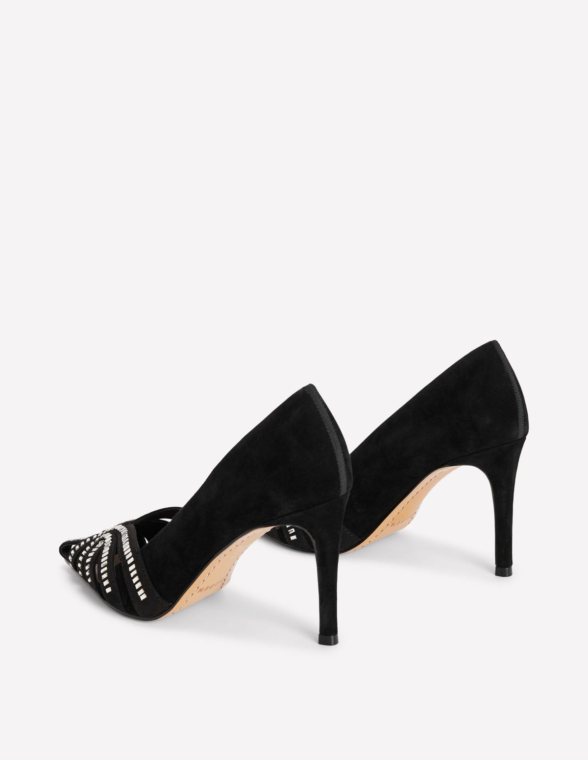 Caged Court Shoes-Black-5