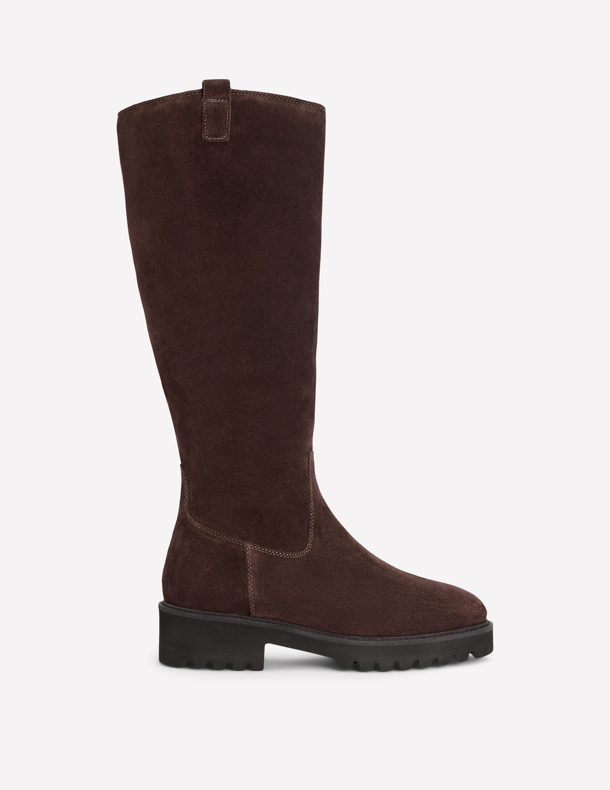 Jessie Chunky Knee Boots-Bitter Chocolate - Image 2