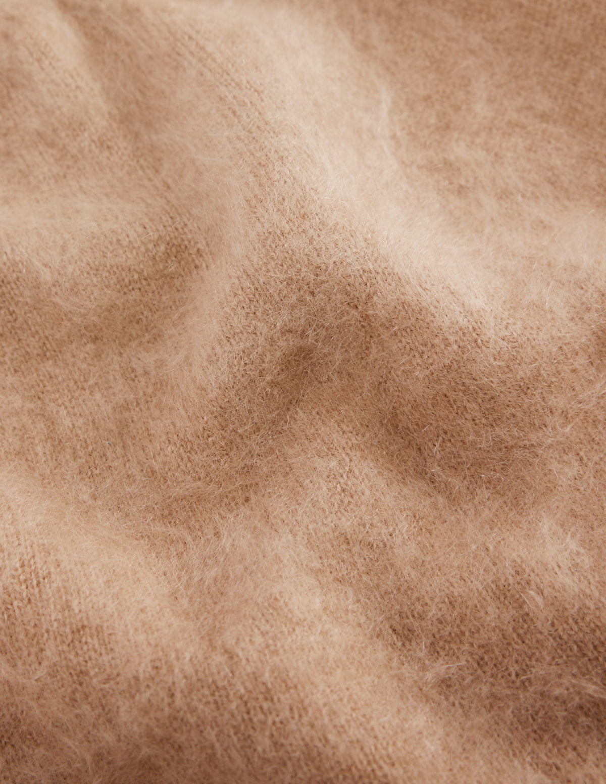 Brushed Cashmere Beanie-Camel - Image 3