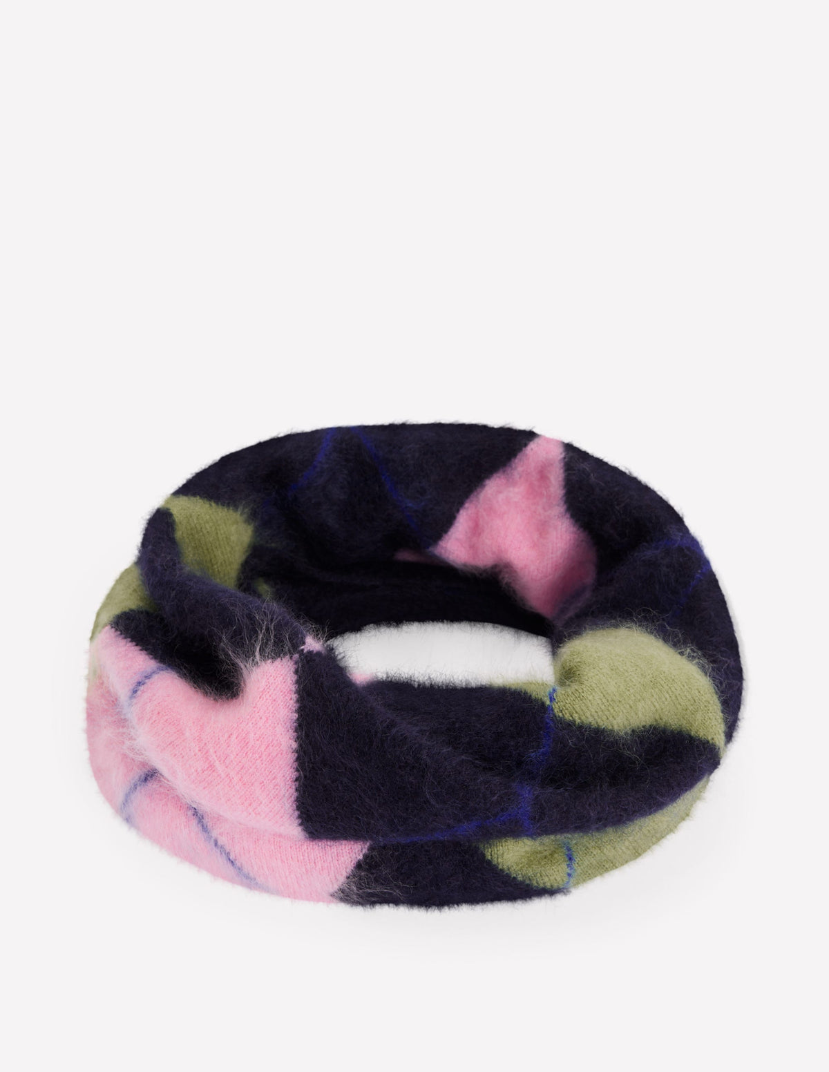 Brushed Cashmere Snood-Multi Argyle-4