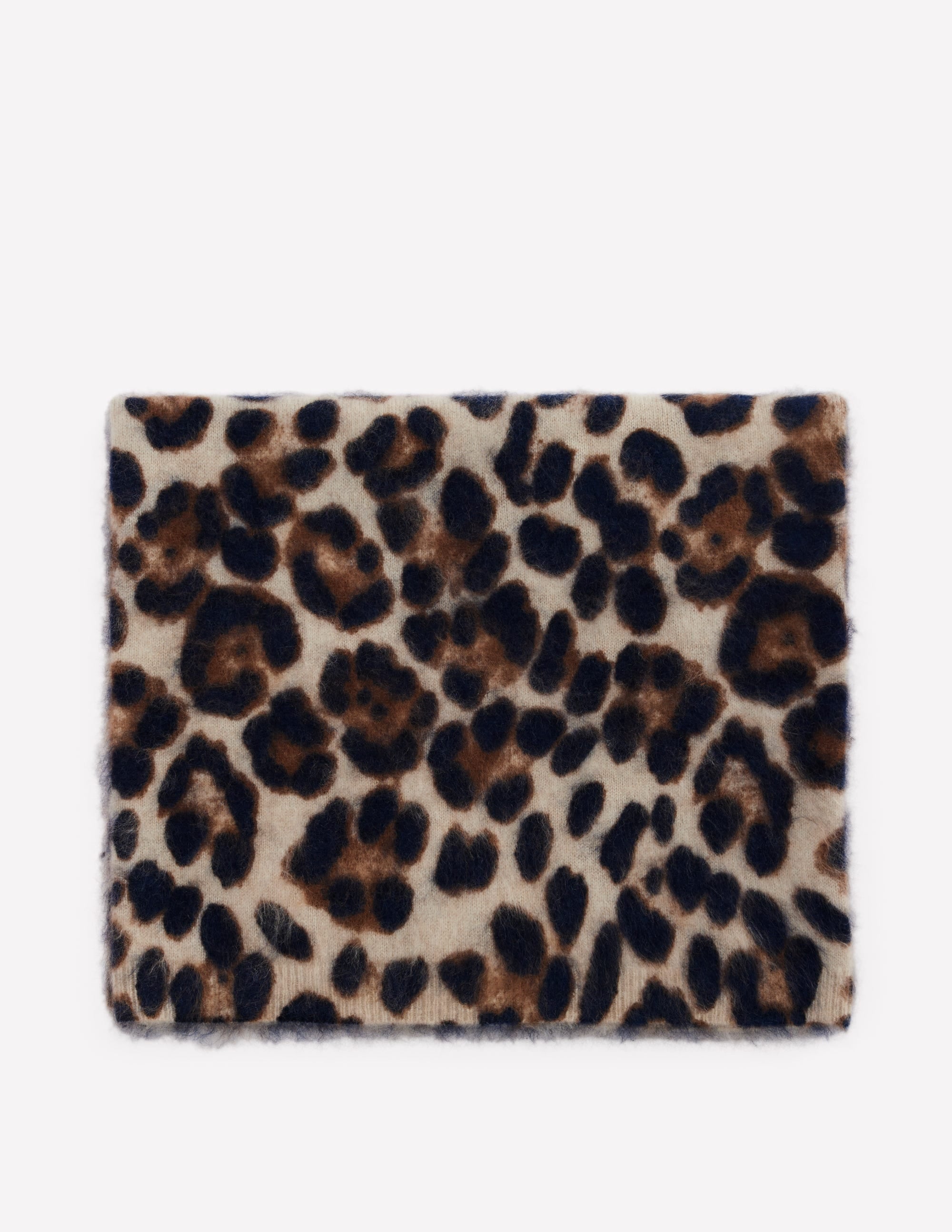 Brushed Cashmere Snood-Leopard - Image 3