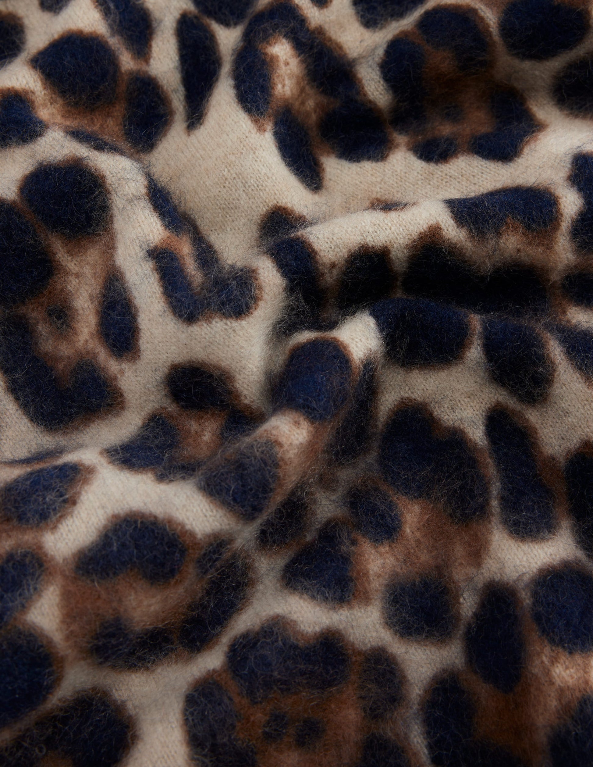 Brushed Cashmere Snood-Leopard-4