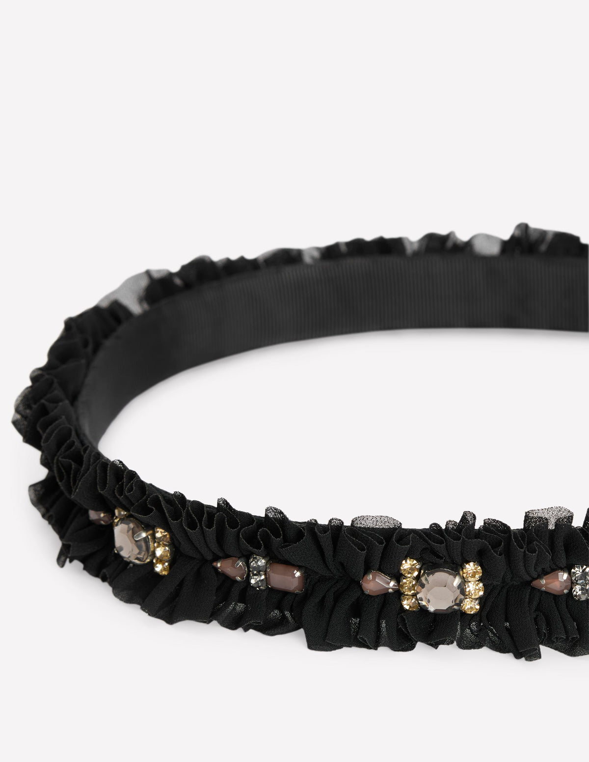 Embellished Tie Belt-Black-3