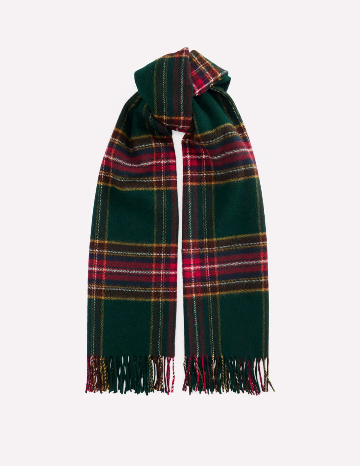 Wool Blanket Scarf-Tartan-1
