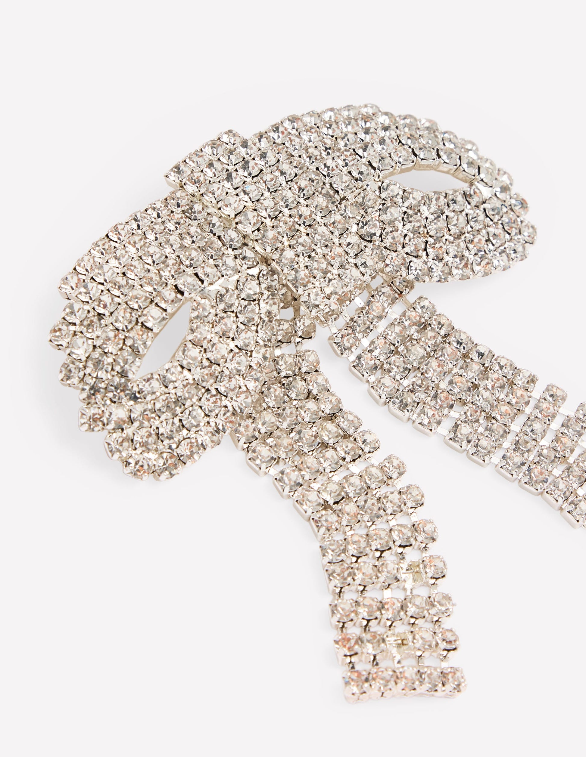 Sparkle Bow Brooch-Clear-4