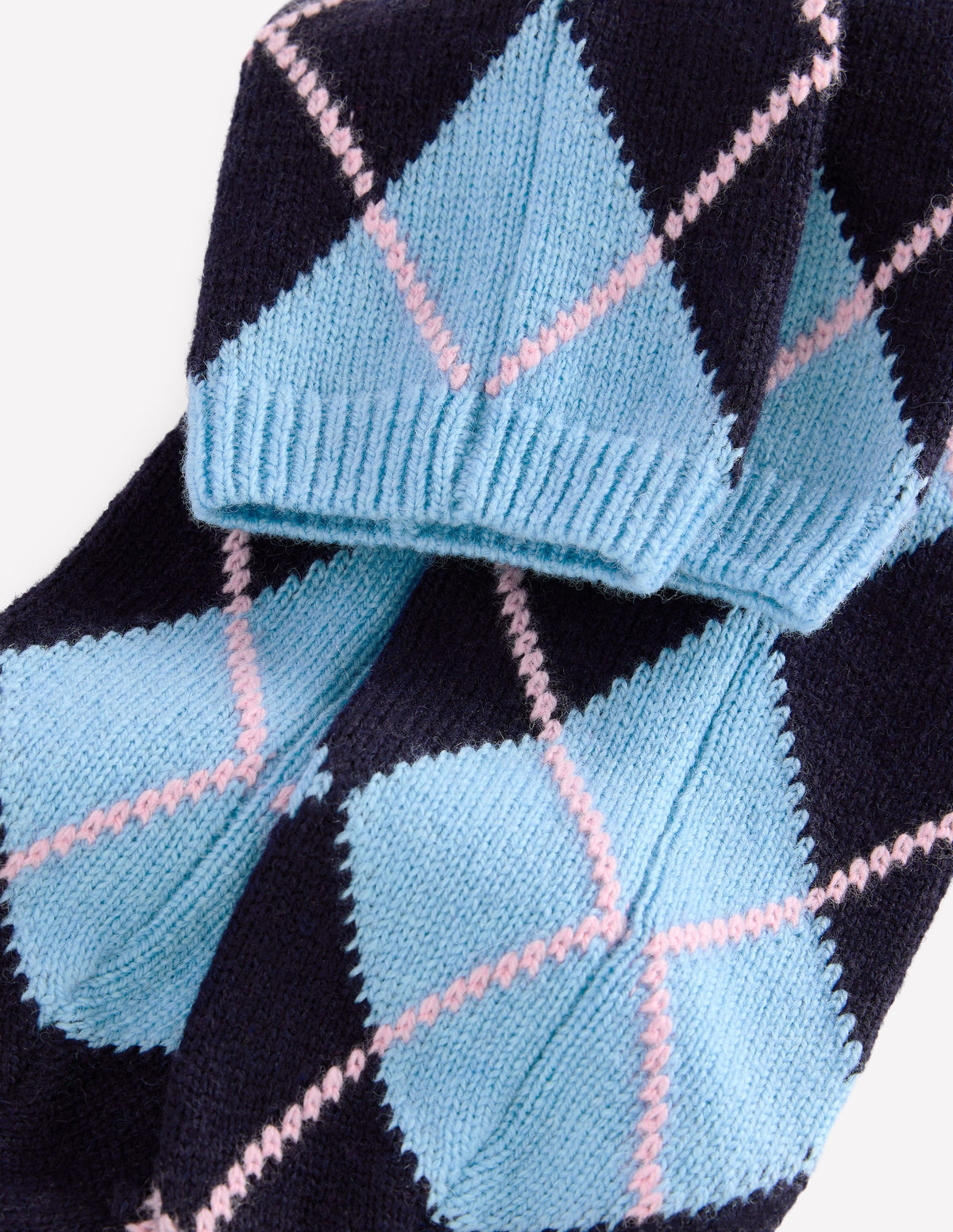 Cosy Knit Socks-Argyle - Image 3