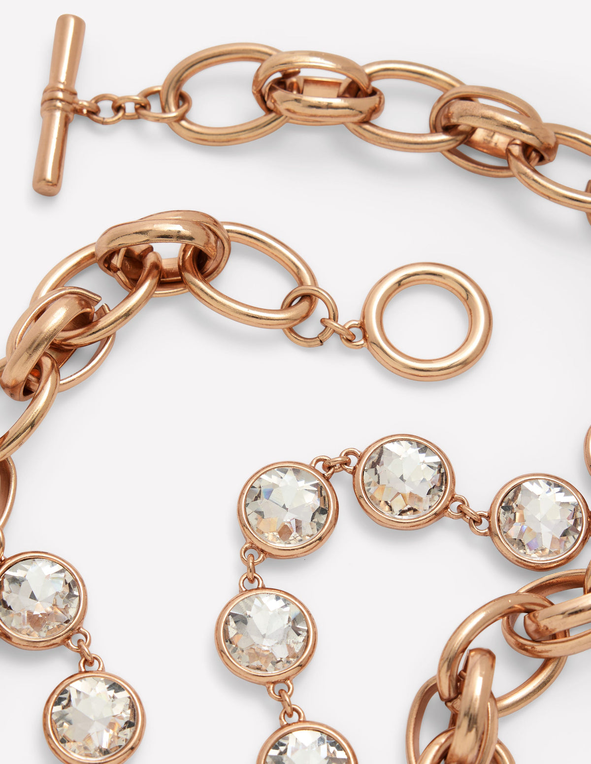 Metal Jewel Chunky Necklace-Gold-1