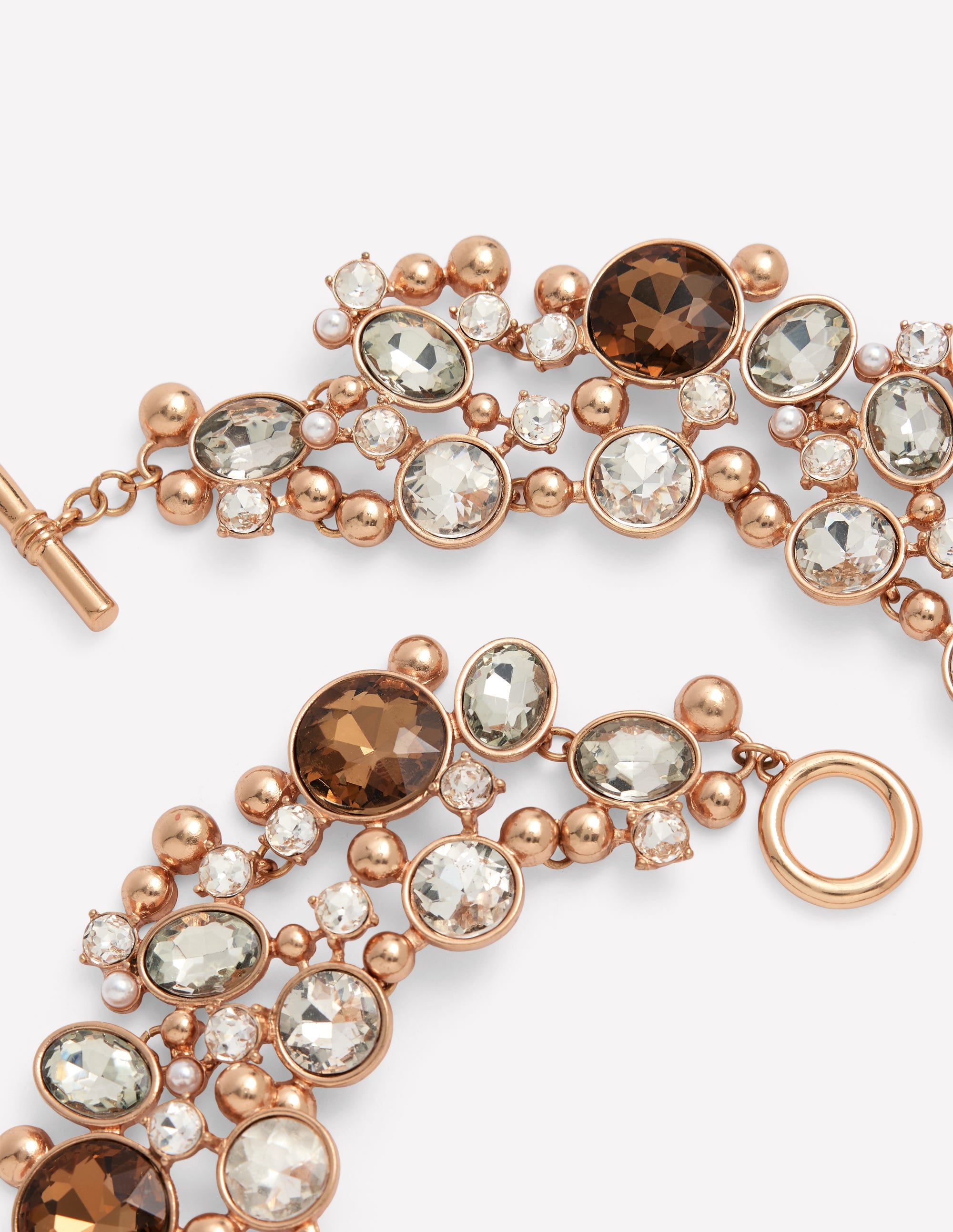 Statement Jewel Necklace-Smoke - Image 3